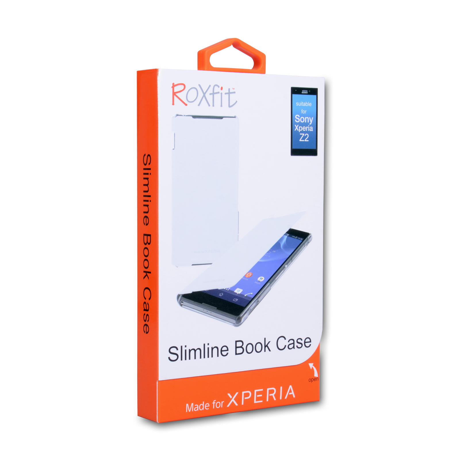Roxfit Standing Book Case for Sony Xperia Z2 - Polar White