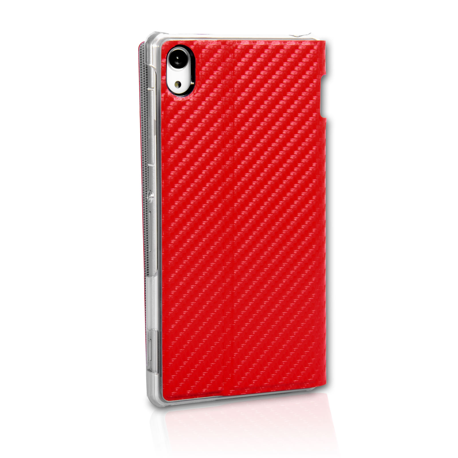 Roxfit Standing Book Case for Sony Xperia Z2 - Carbon Red