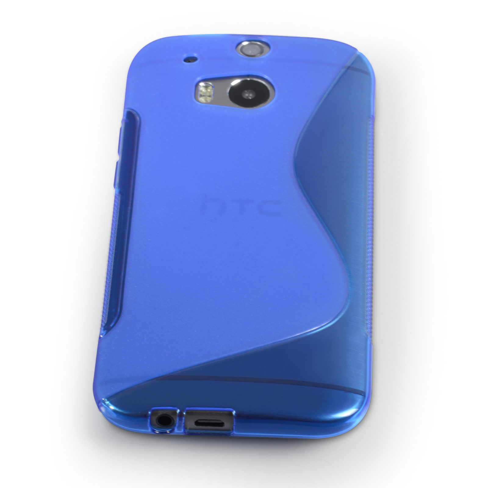 Caseflex HTC One M8 Silicone Gel S-Line Case - Blue