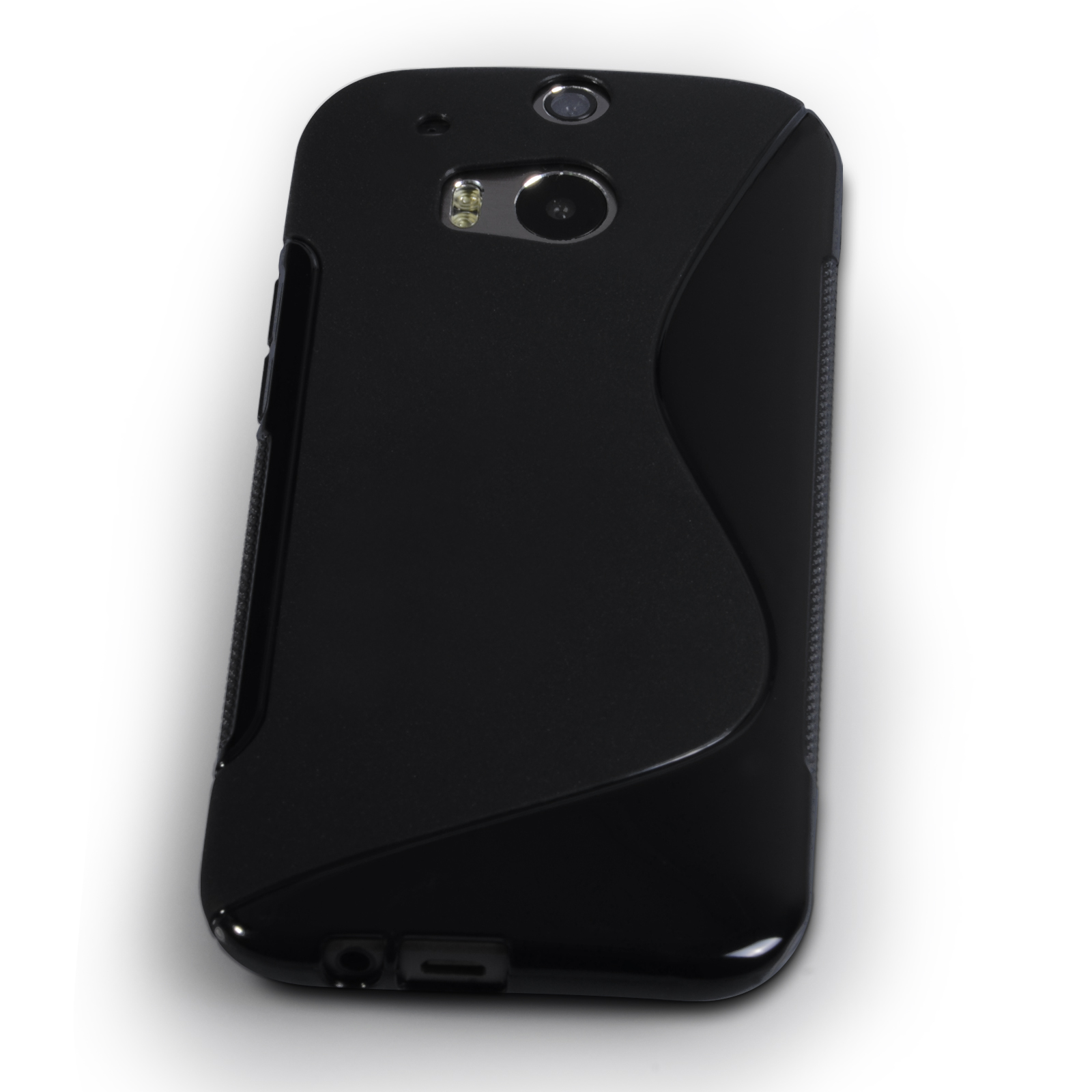 Caseflex HTC One M8 Silicone Gel S-Line Case - Black