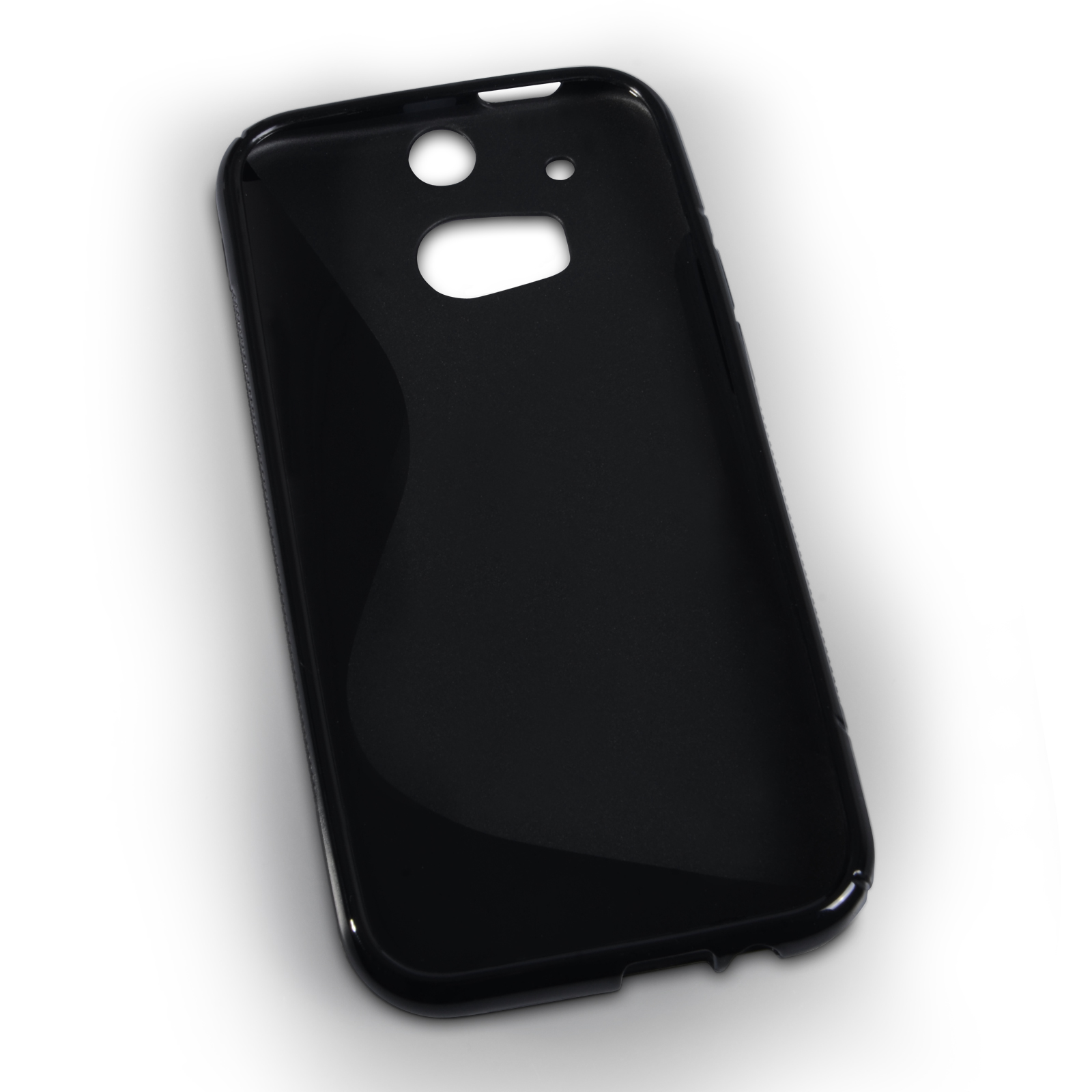 Caseflex HTC One M8 Silicone Gel S-Line Case - Black