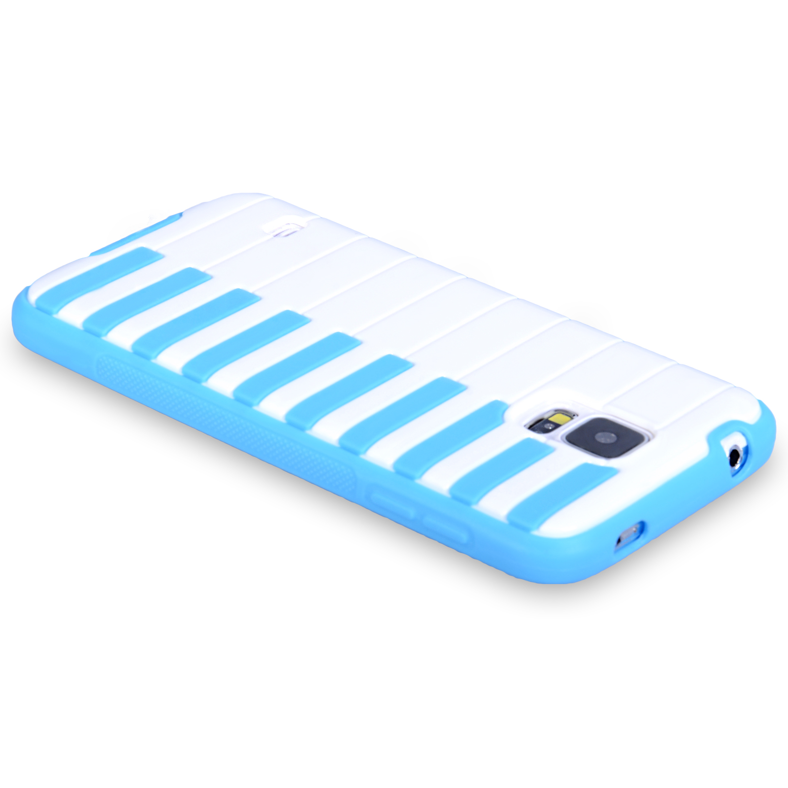 YouSave Accessories Samsung Galaxy S5 Piano Gel Case - Blue