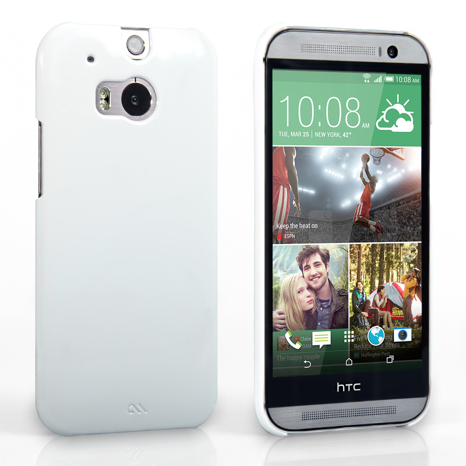 Case Mate Barely There for HTC One M8 - White
