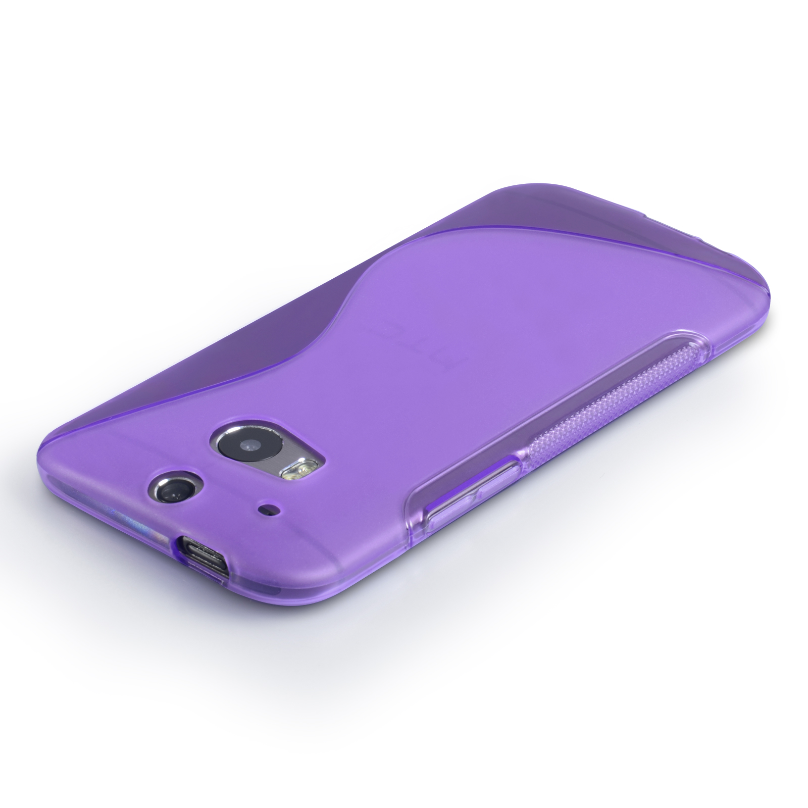 Caseflex HTC One M8 Silicone Gel S-Line Case - Purple