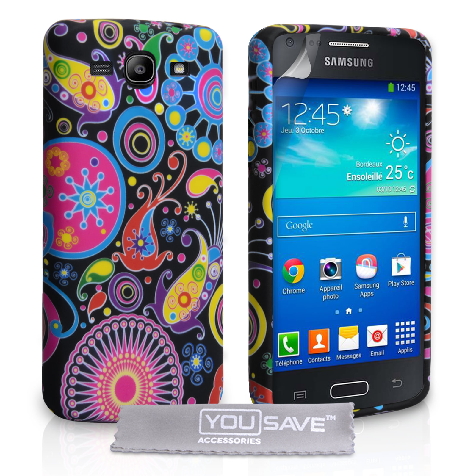 YouSave Samsung Galaxy Core Plus Jellyfish Silicone Gel Case