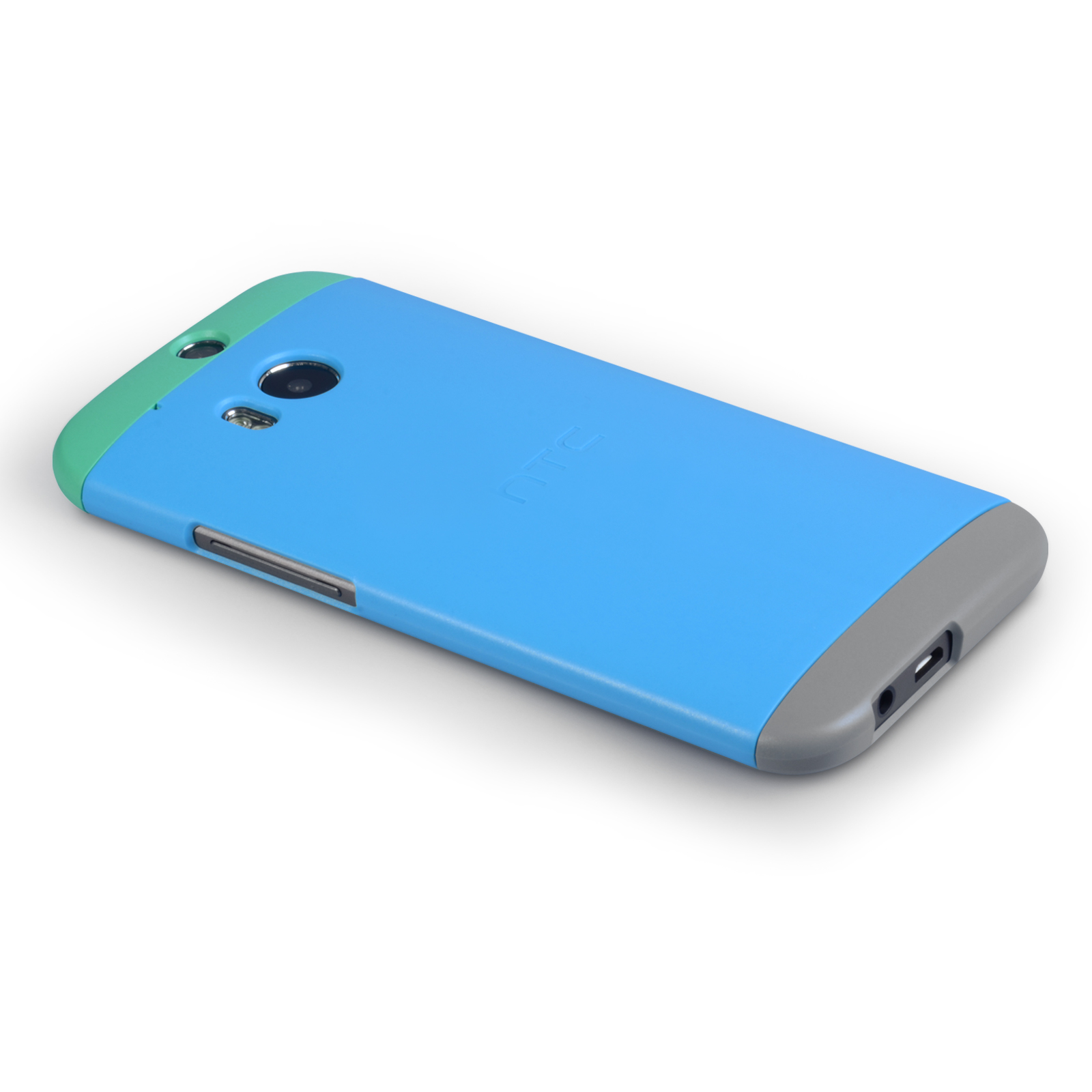 Official HTC One M8 Double Dip Hard Shell Case - Green / Blue