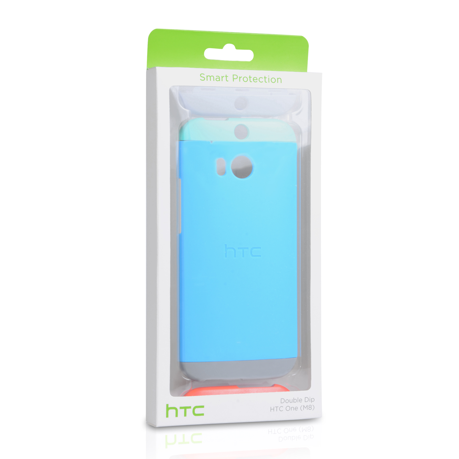 Official HTC One M8 Double Dip Hard Shell Case - Green / Blue