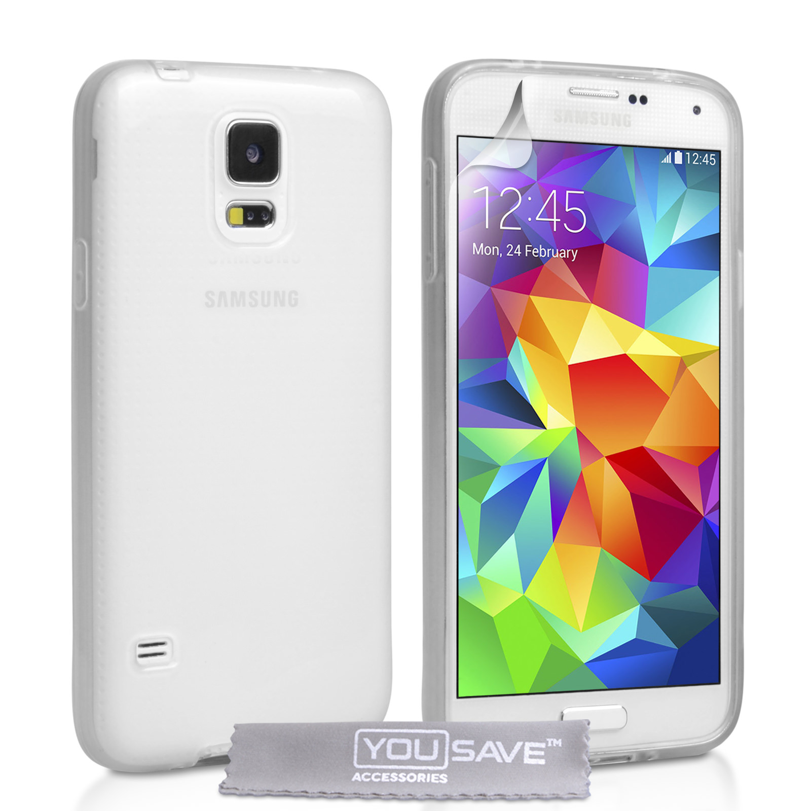 YouSave Accessories Samsung Galaxy S5 Silicone Gel Case - Clear