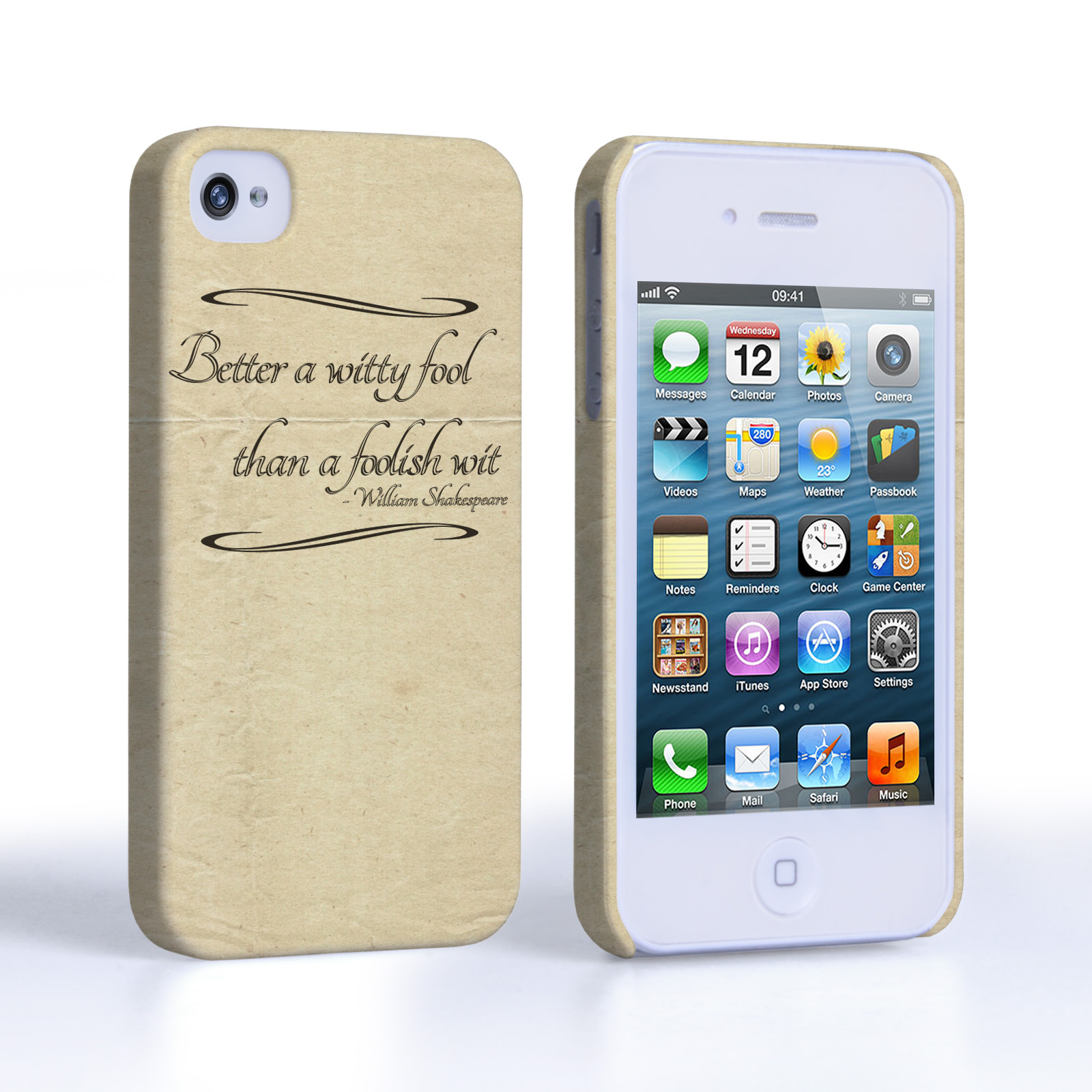 Caseflex iPhone 4 / 4s Shakespeare Quote Case