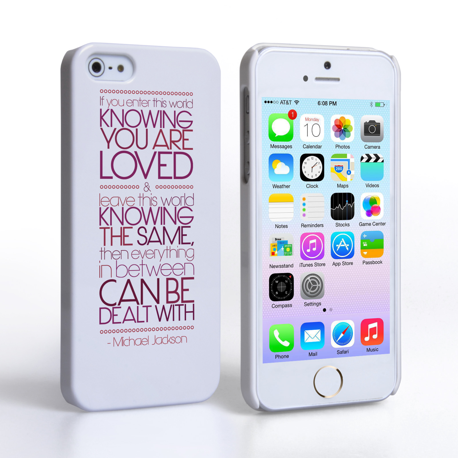 Caseflex iPhone 5 / 5S Michael Jackson Quote Case | Mob