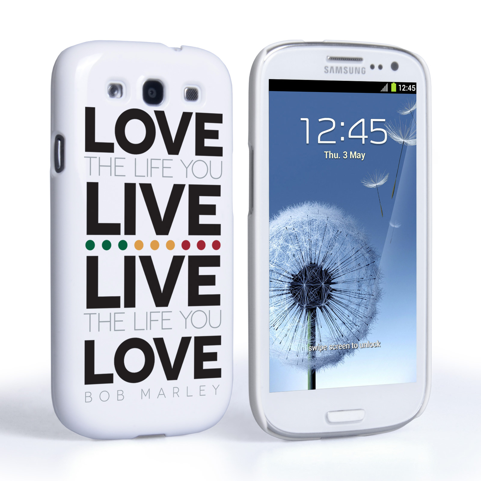 Caseflex Samsung Galaxy S3 Bob Marley Quote Case