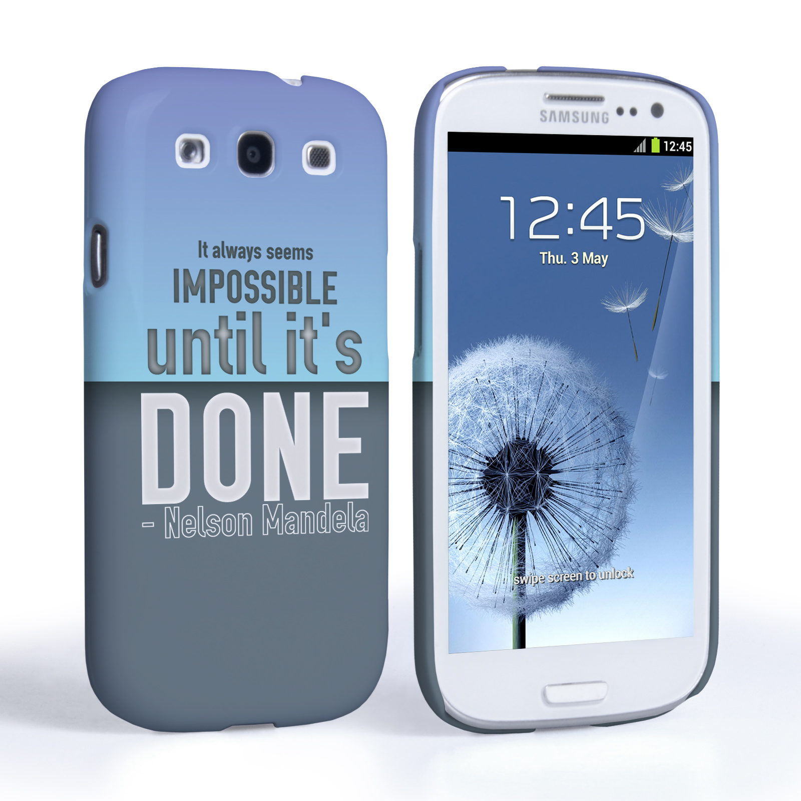 Caseflex Samsung Galaxy S3 Nelson Mandela Quote Case