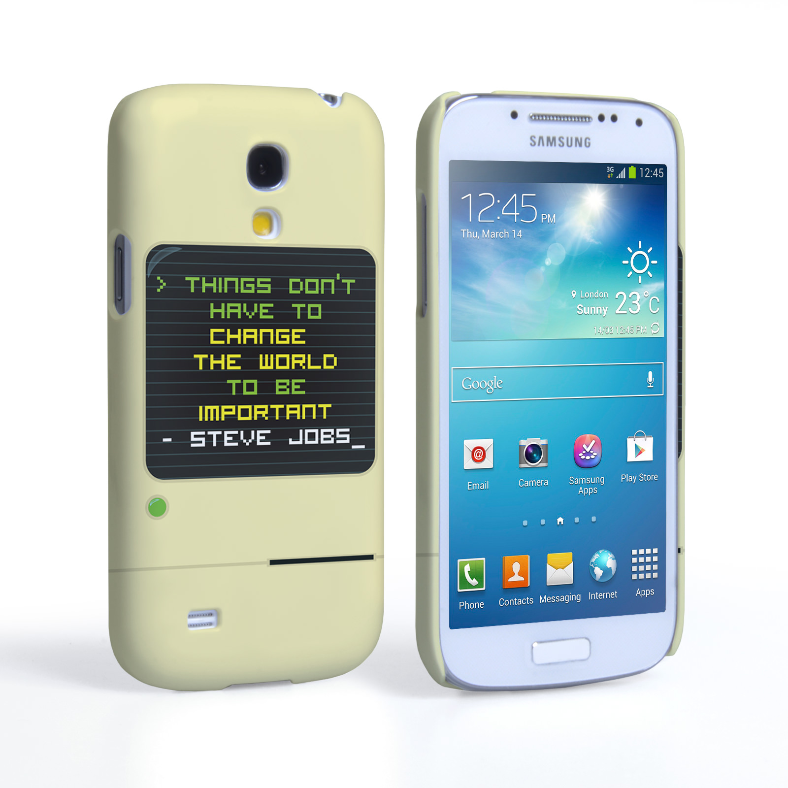 Caseflex Samsung Galaxy S4 Mini Steve Jobs Quote Case