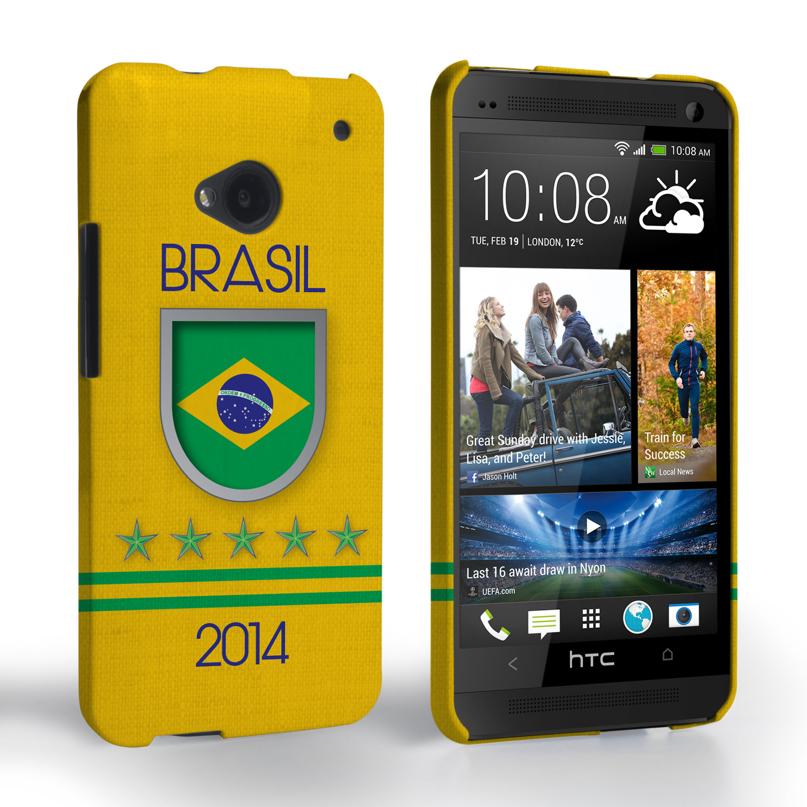 Caseflex HTC One Brazil World Cup Case