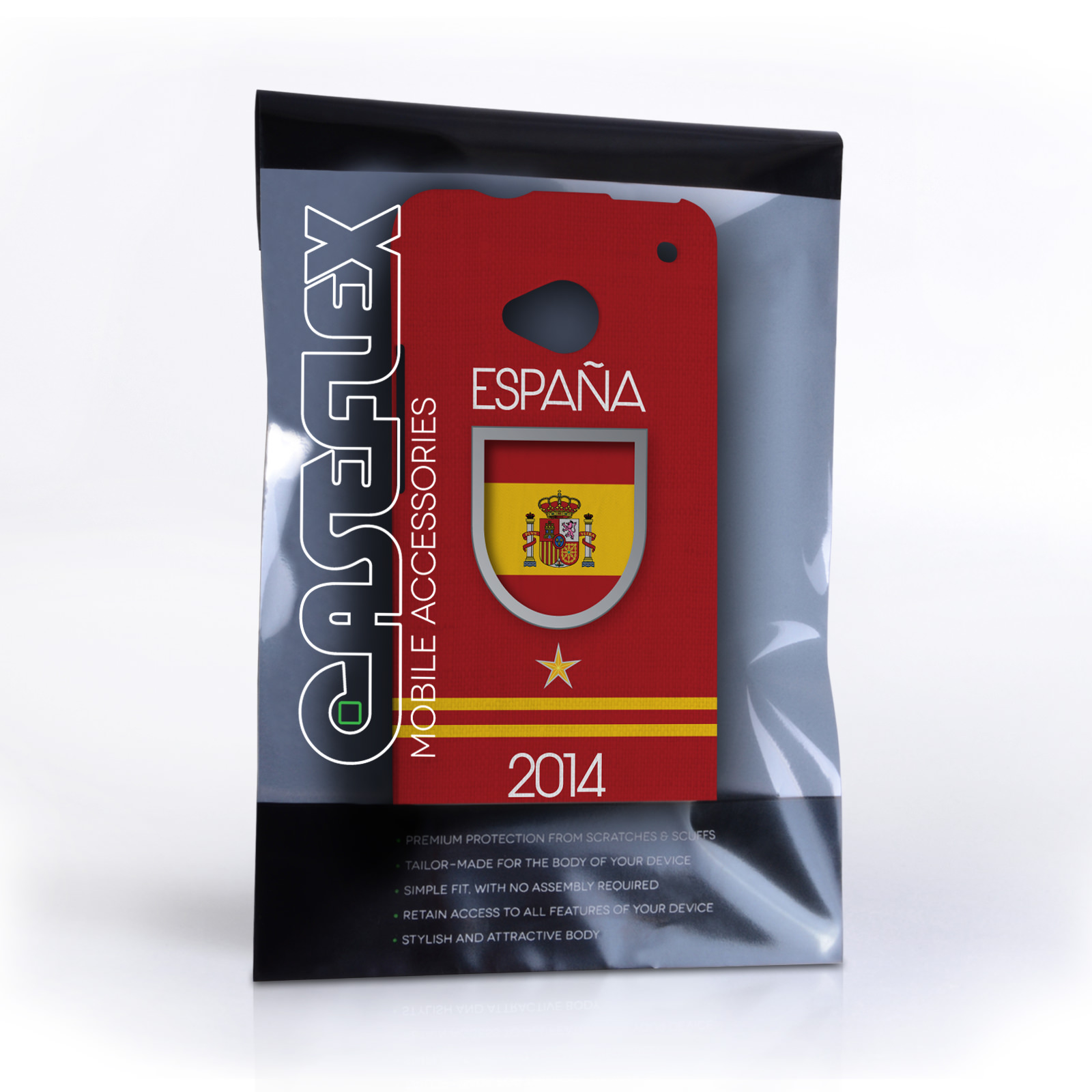 Caseflex HTC One Espana World Cup Case