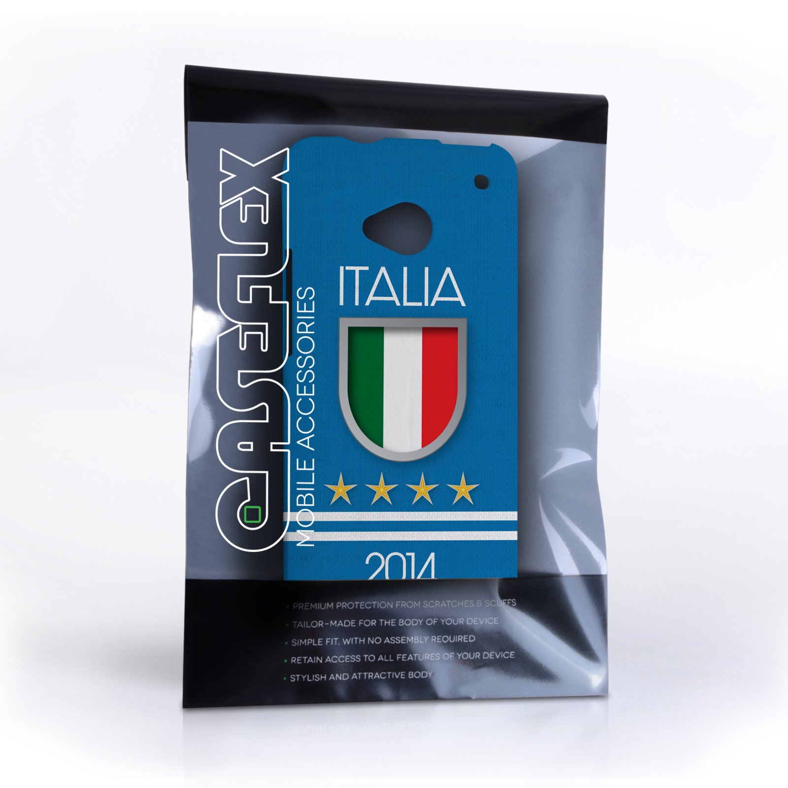 Caseflex HTC One Italia World Cup Case