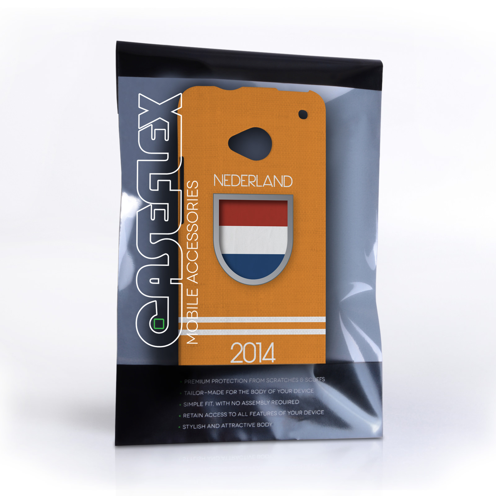 Caseflex HTC One Nederland World Cup Case
