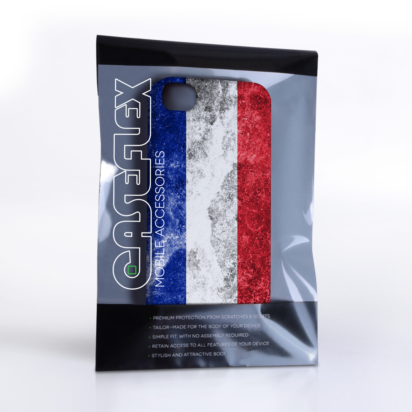 Caseflex iPhone 4 / 4S Retro France Flag Case