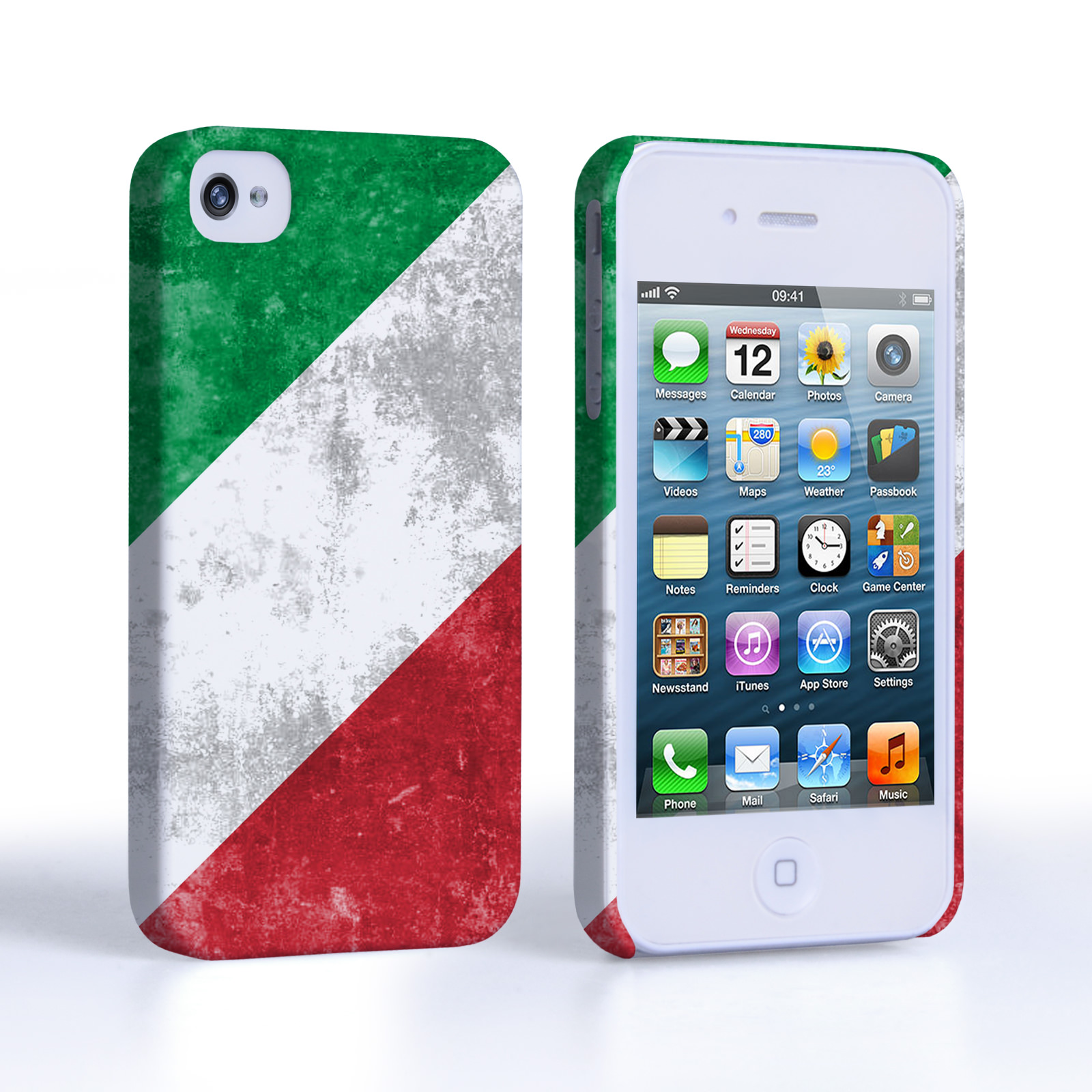 Caseflex iPhone 4 / 4S Retro Italy Flag Case
