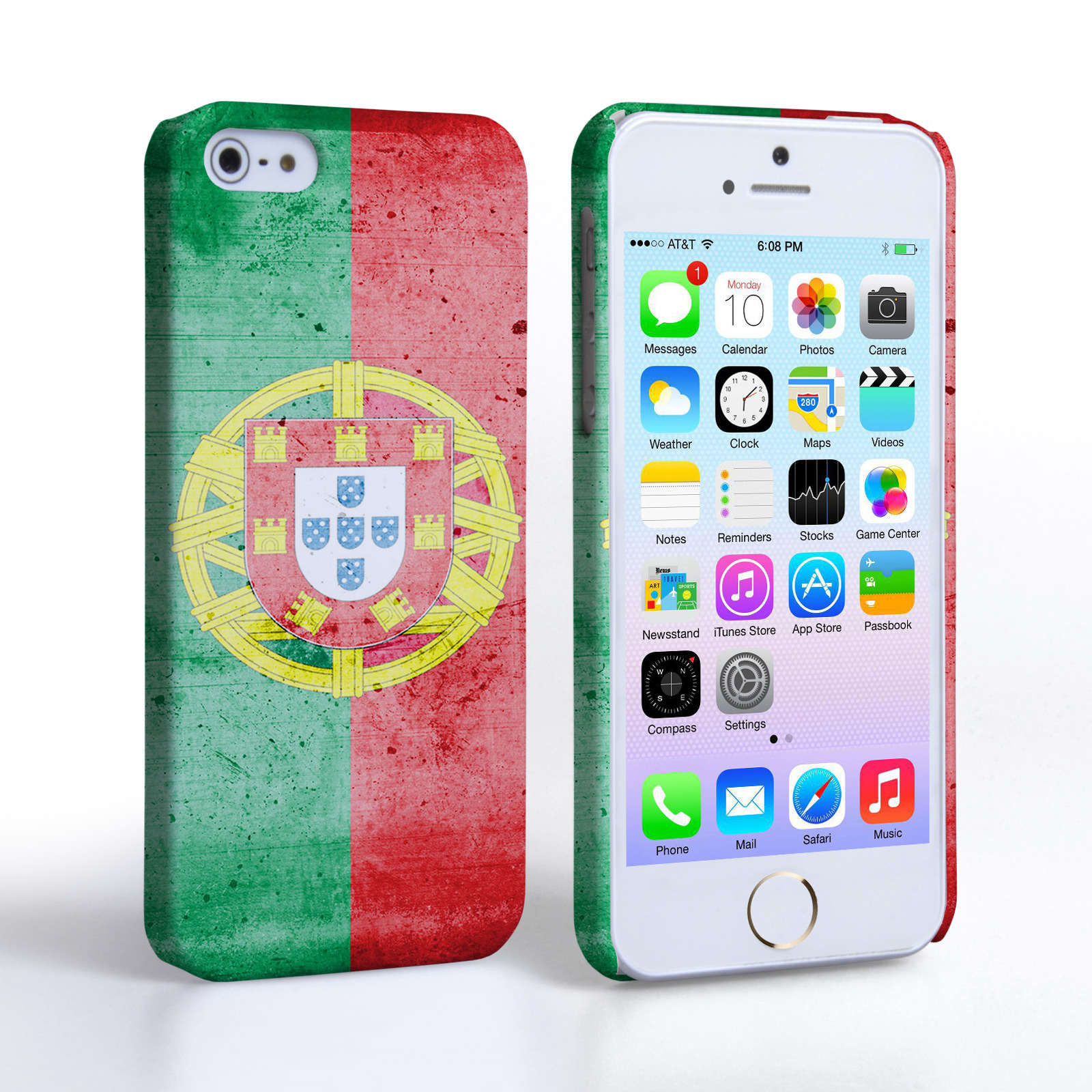 Caseflex iPhone 5 / 5S Retro Portugal Flag Case