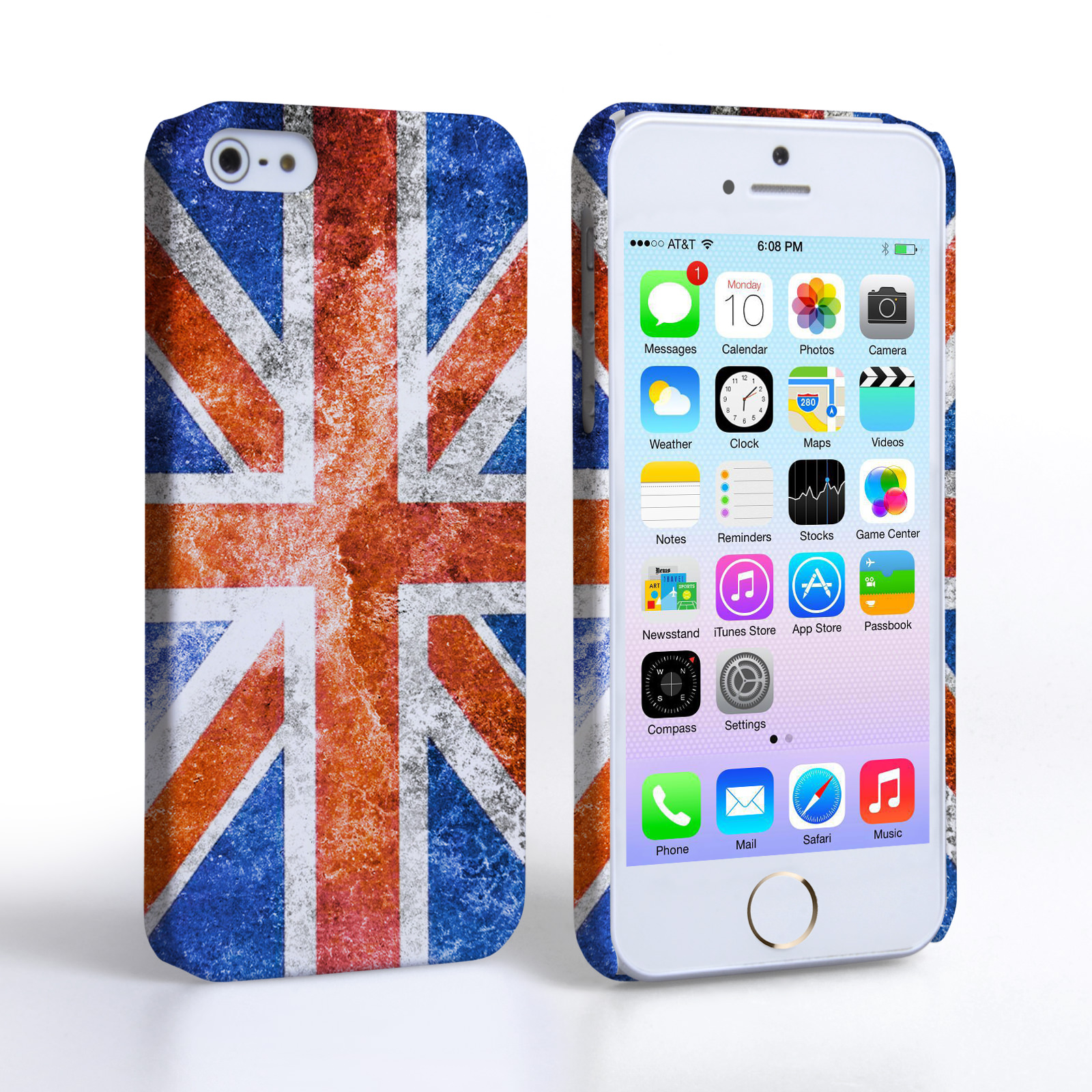 Caseflex iPhone 5 / 5S Retro Union Jack Flag Case