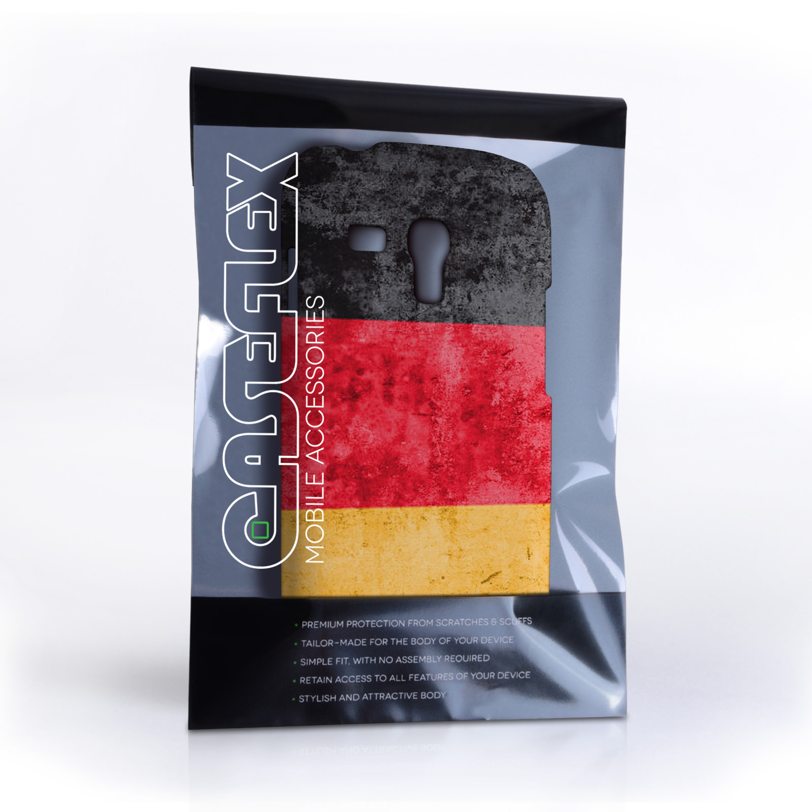 Caseflex Samsung Galaxy S3 Mini Retro Germany Flag Case