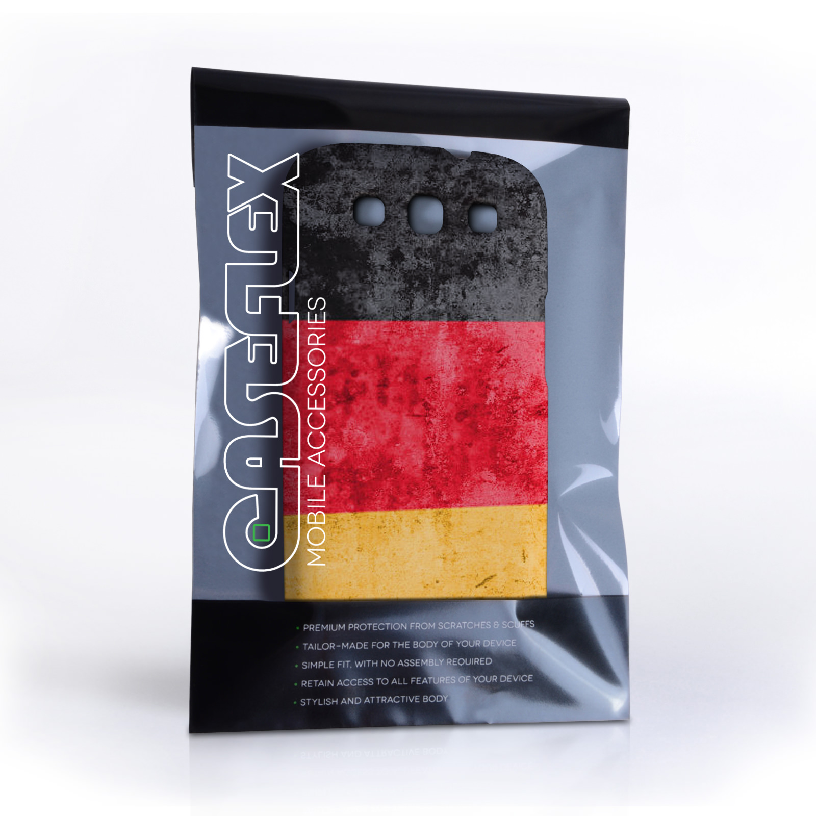Caseflex Samsung Galaxy S3 Retro Germany Flag Case