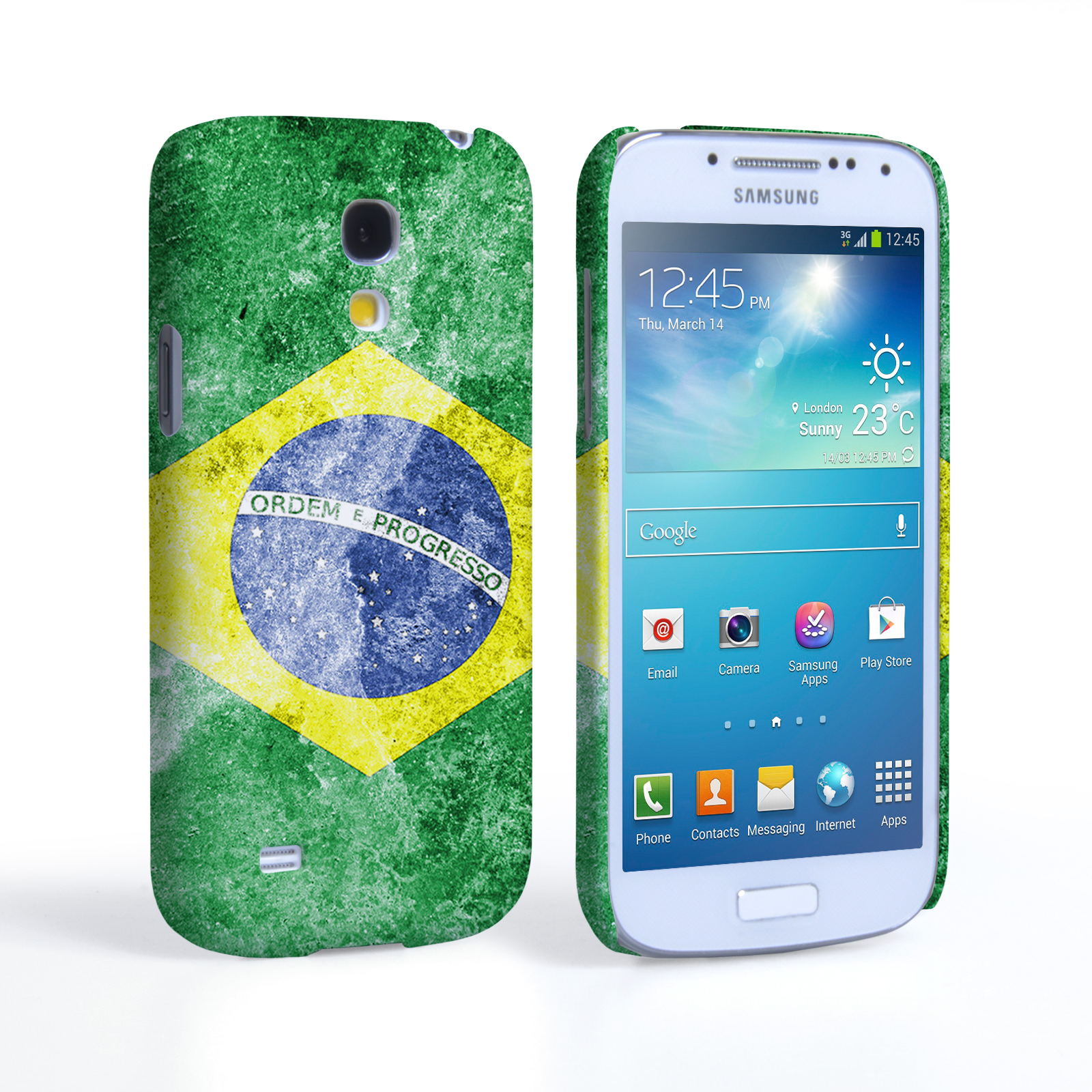 Caseflex Samsung Galaxy S4 Mini Retro Brazil Flag Case