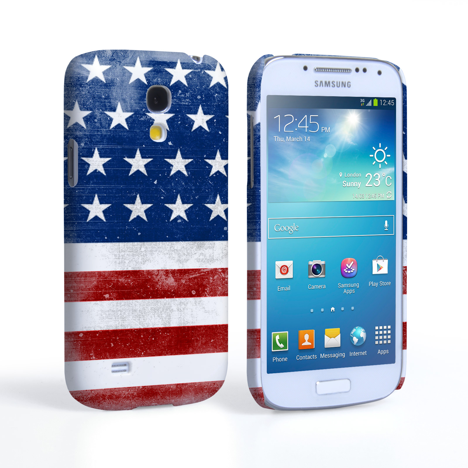 Caseflex Samsung Galaxy S4 Mini Retro USA Flag Case