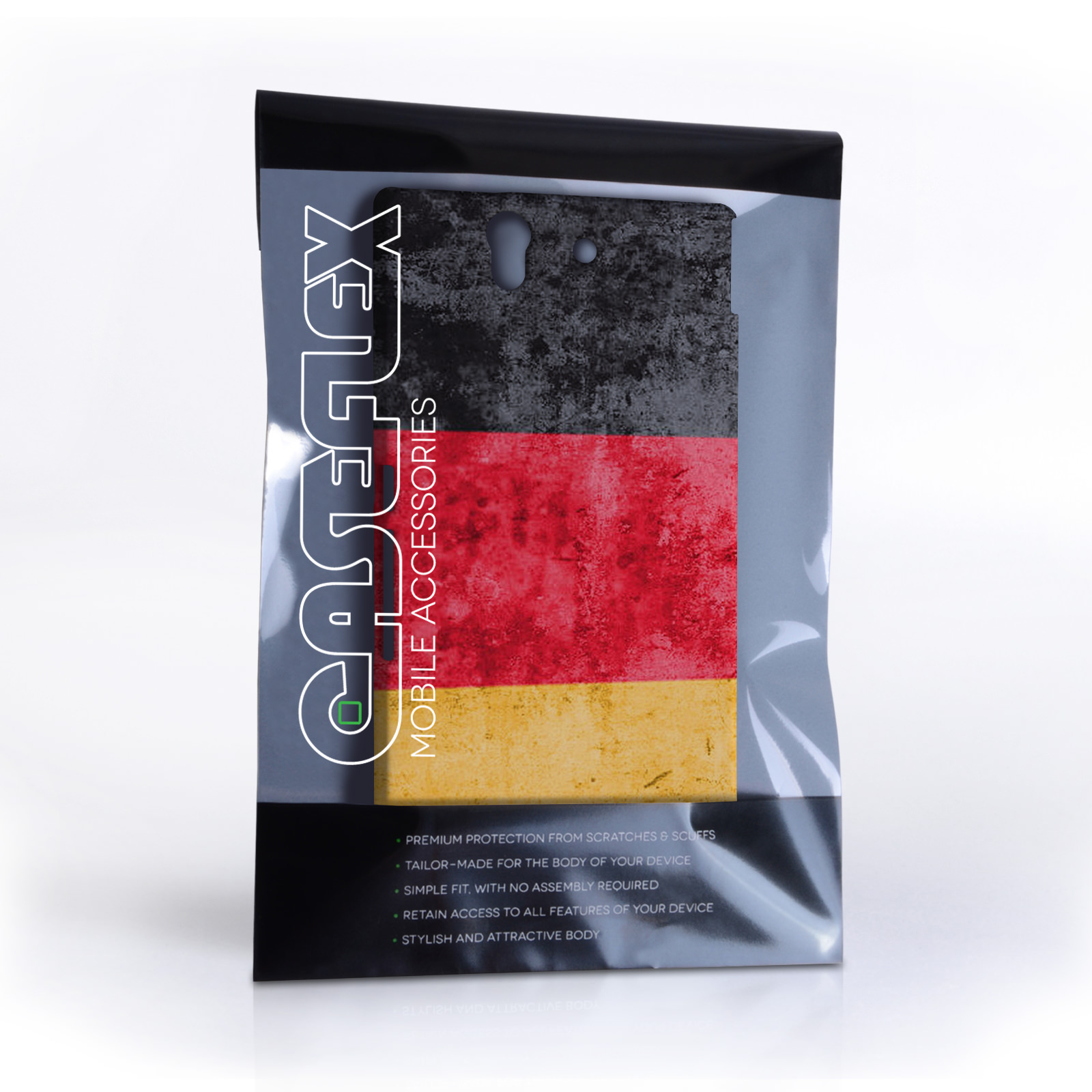 Caseflex Sony Xperia Z Retro Germany Flag Case