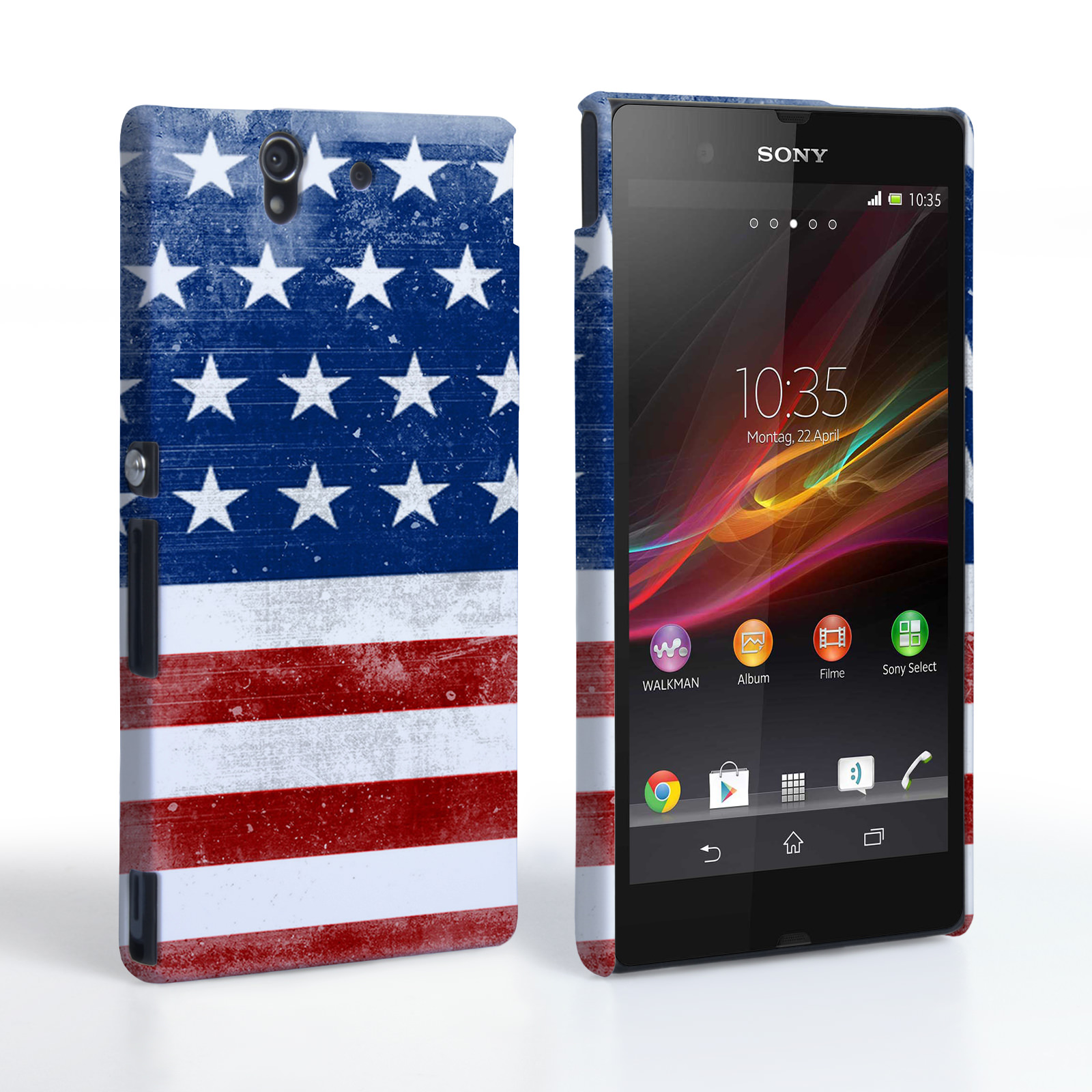 Caseflex Sony Xperia Z Retro USA Flag Case