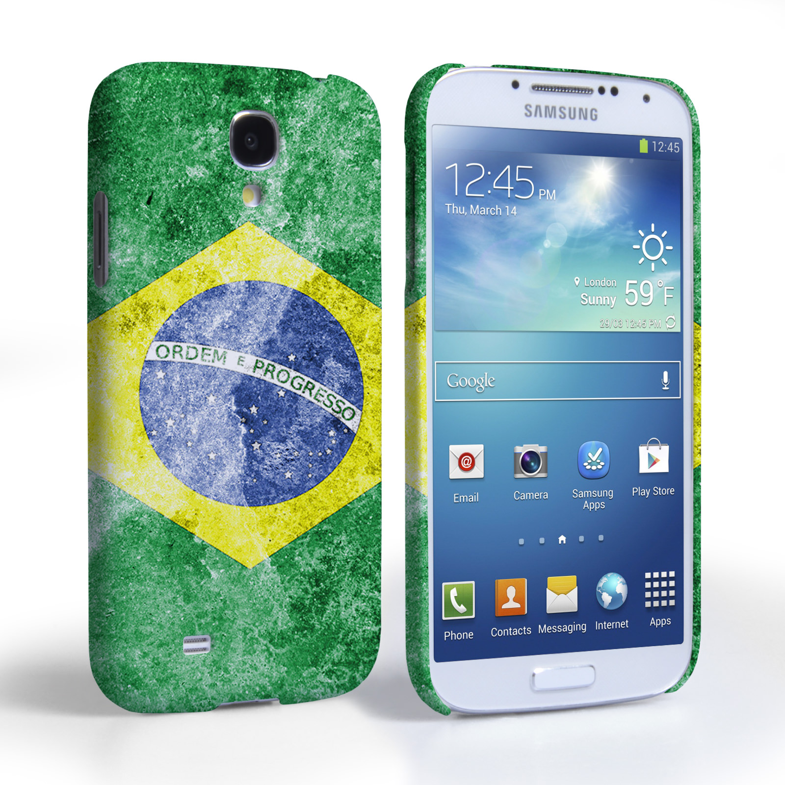 Caseflex Samsung Galaxy S4 Retro Brazil Flag Case