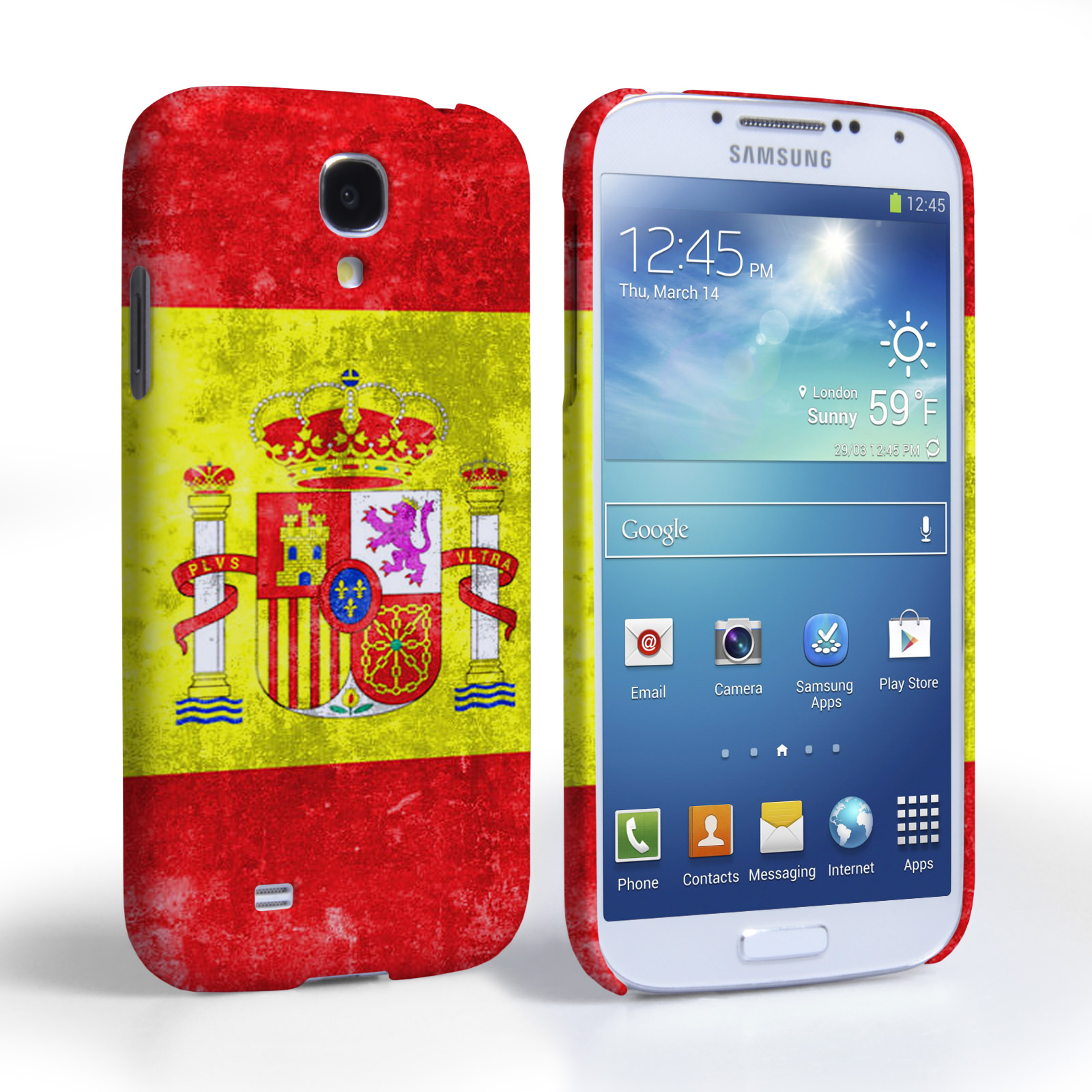 Caseflex Samsung Galaxy S4 Retro Spain Flag Case