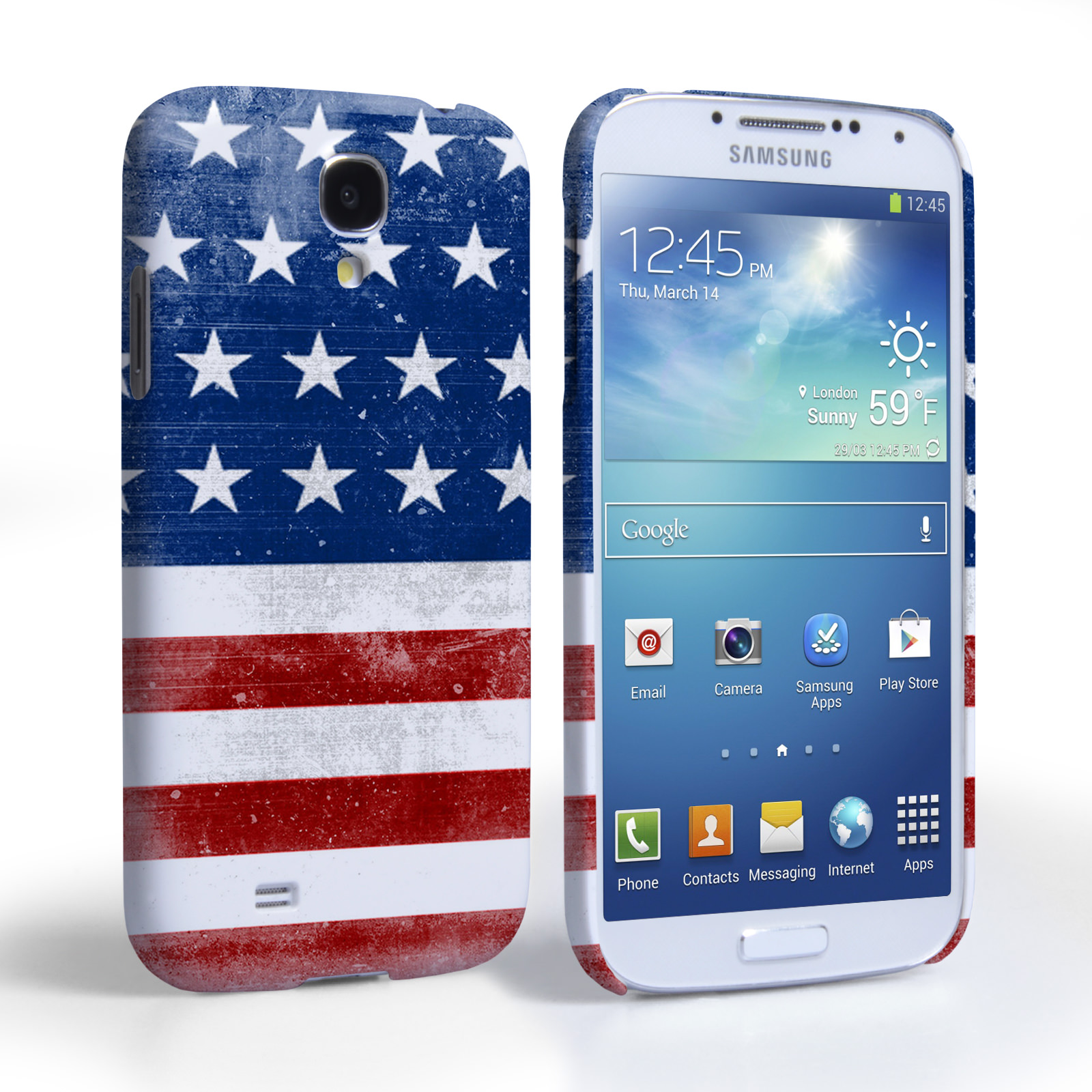 Caseflex Samsung Galaxy S4 Retro USA Flag Case
