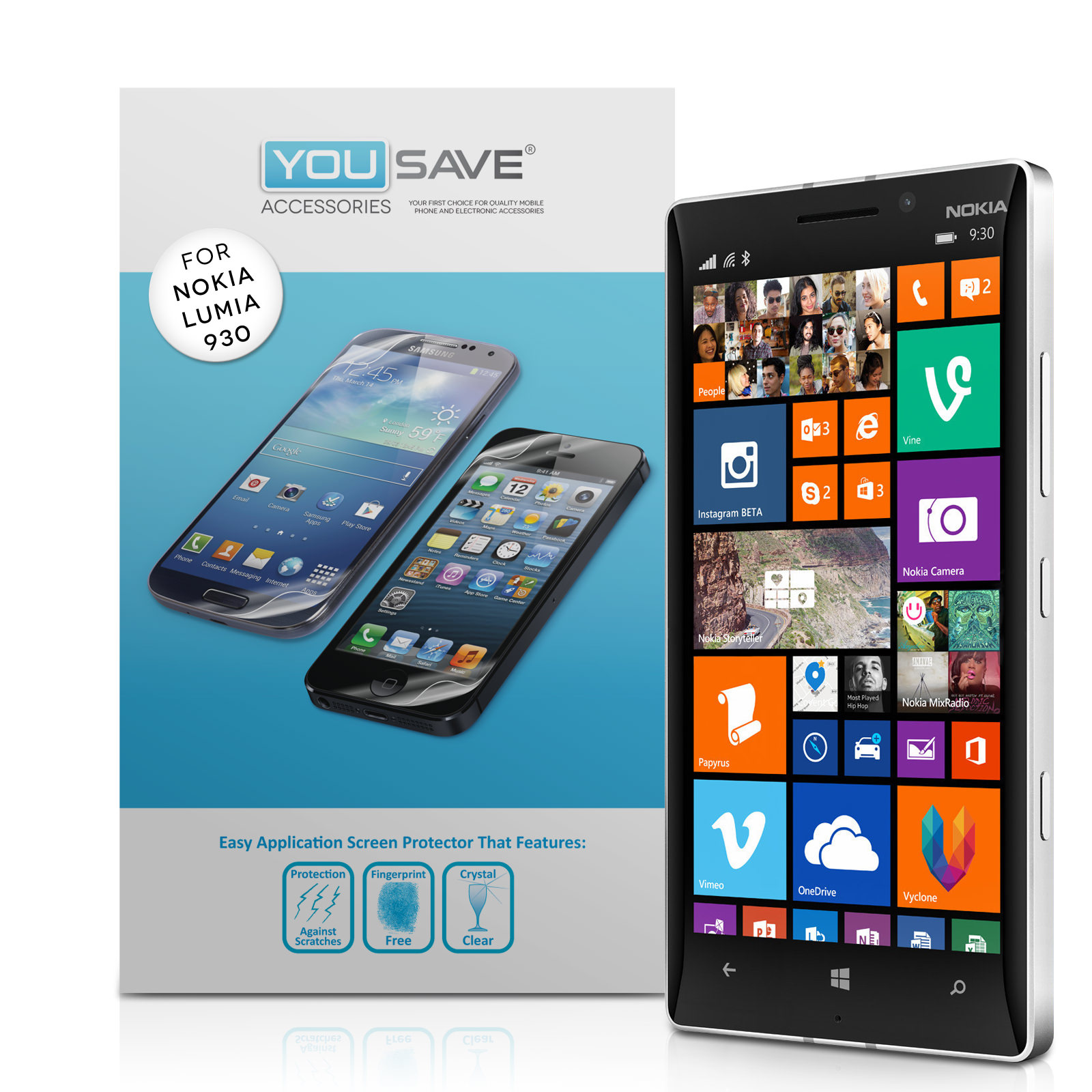 YouSave Accessories Nokia Lumia 920 Screen Protectors x8