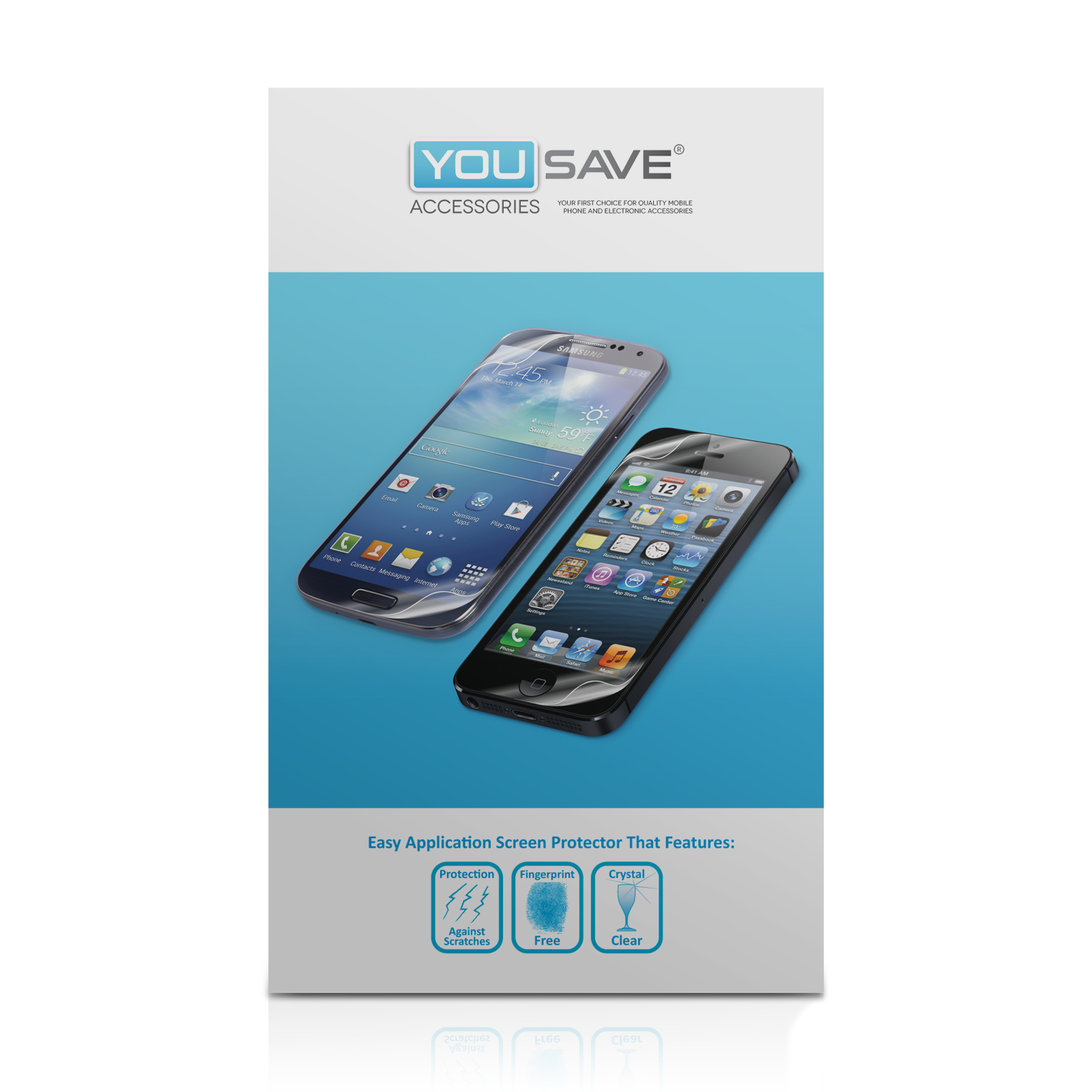 YouSave Accessories HTC One Screen Protectors x3