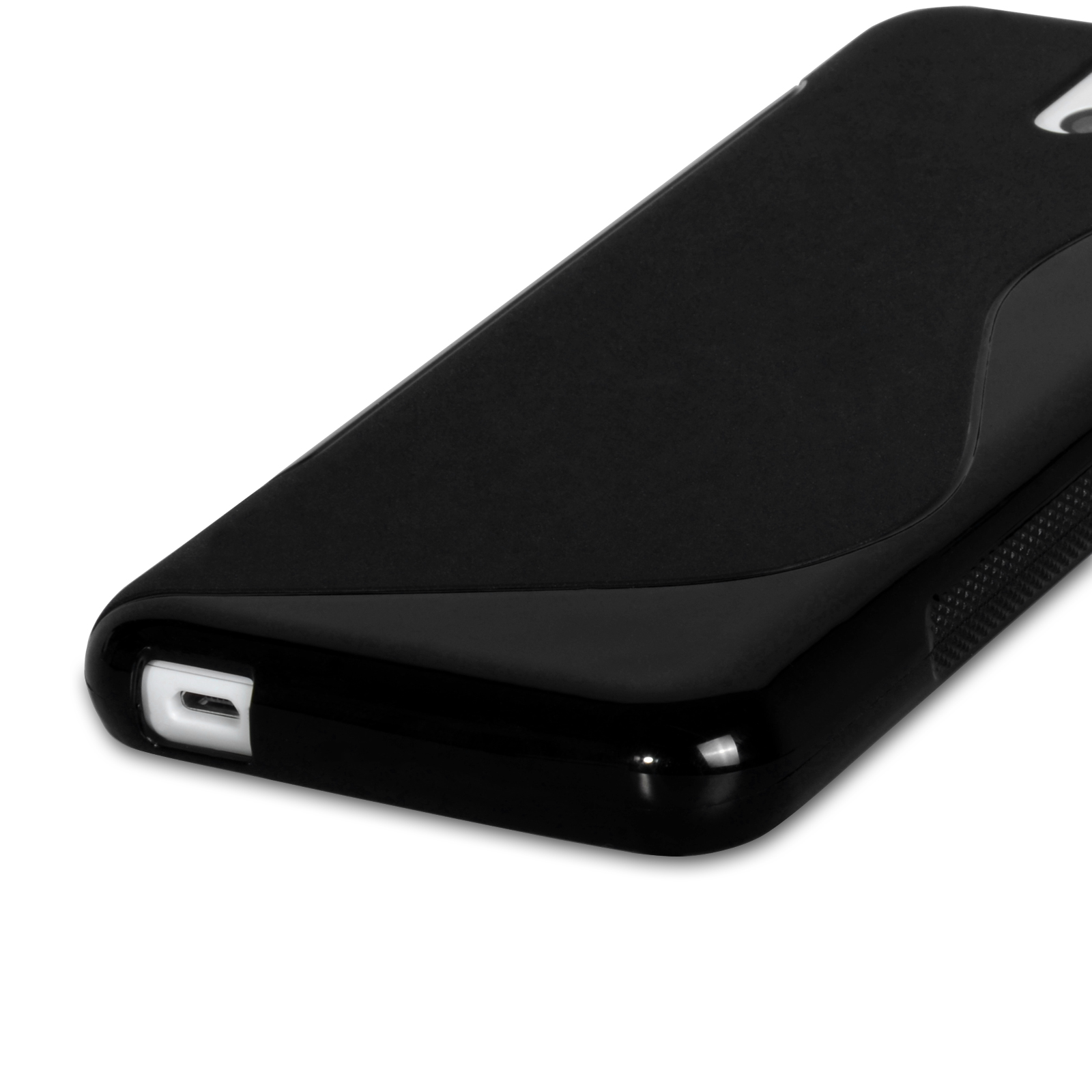 Caseflex HTC Desire 610 Silicone Gel S-Line Case - Black