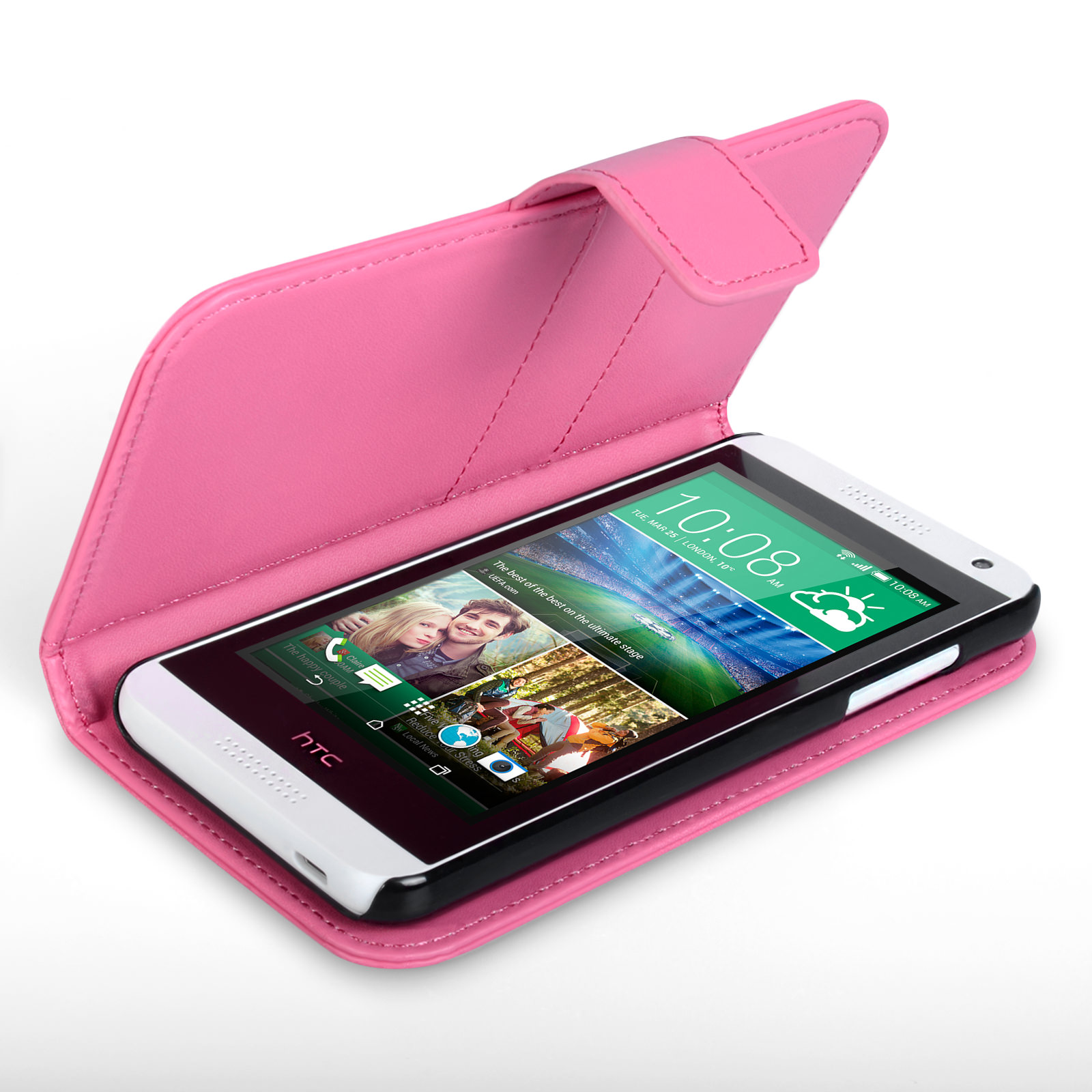 Verzakking Reageren op gang brengen YouSave HTC Desire 610 Wallet Case - Hot Pink | Mobile
