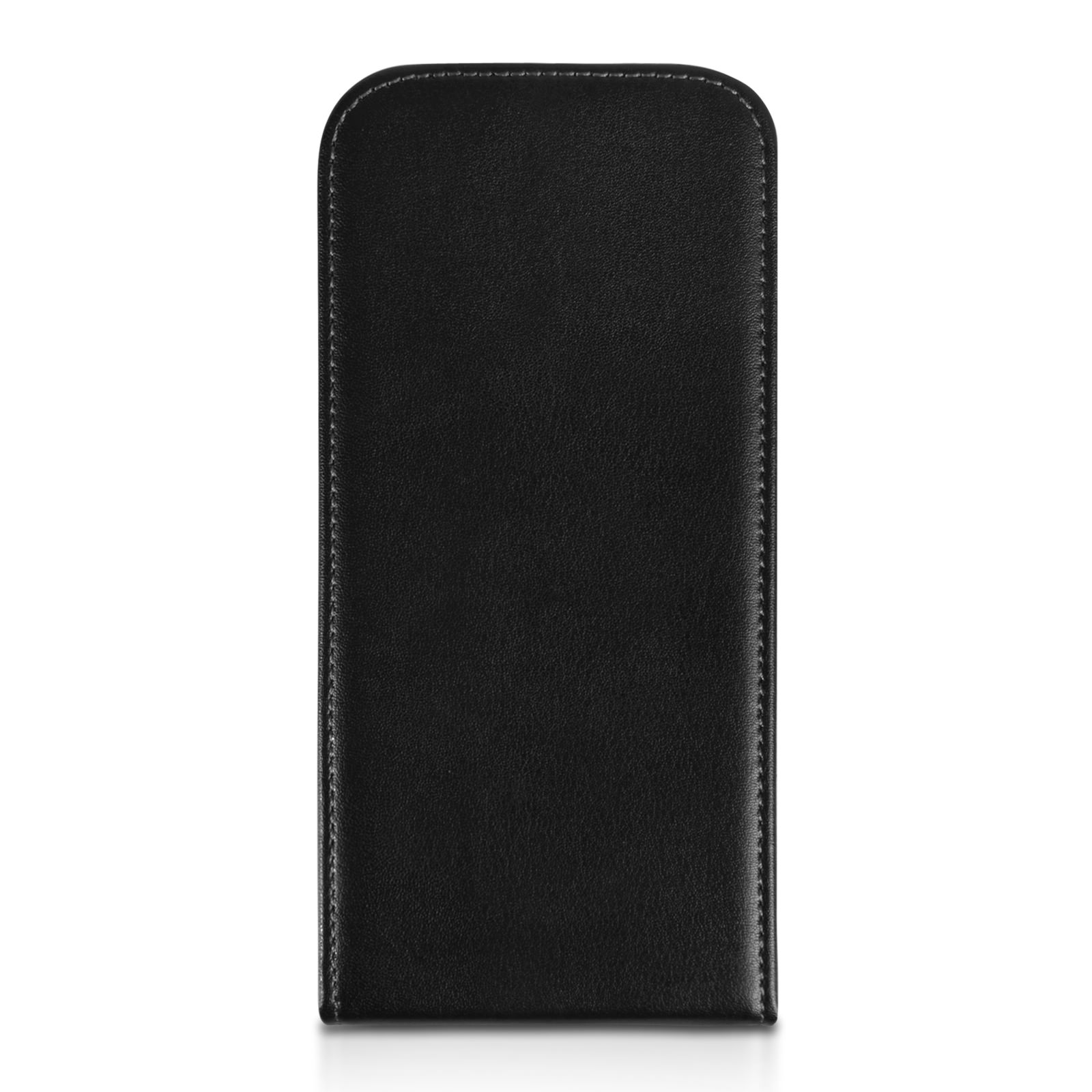 Caseflex HTC One M8 Real Leather Flip Case - Black