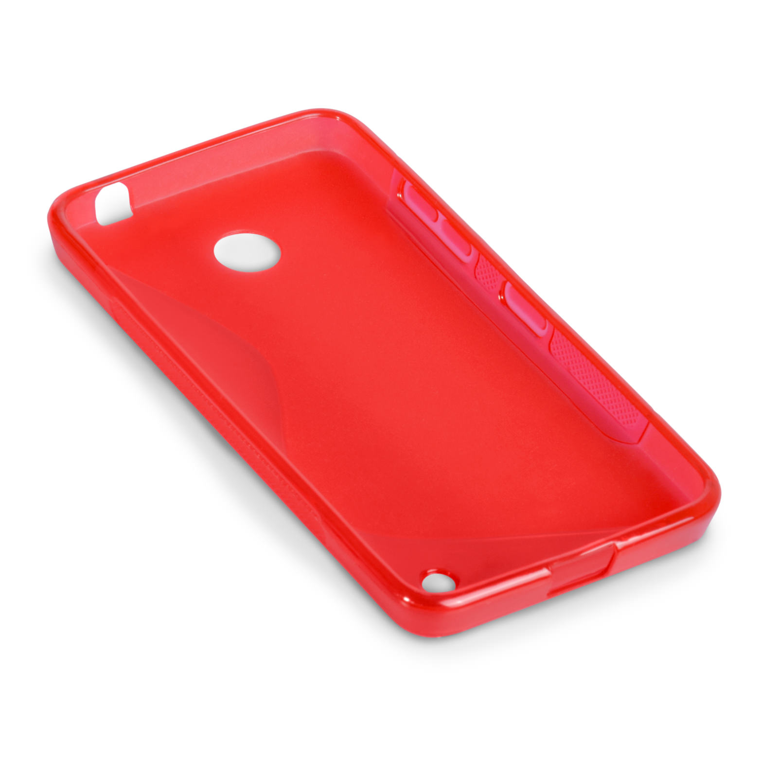 Caseflex Nokia Lumia 630 Silicone Gel S-Line Case - Red