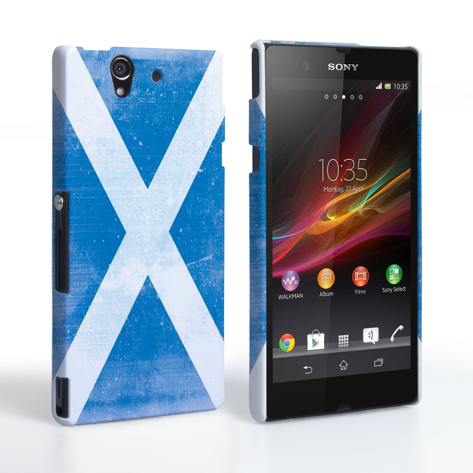 Caseflex Sony Xperia Z Retro Scotland Flag Case