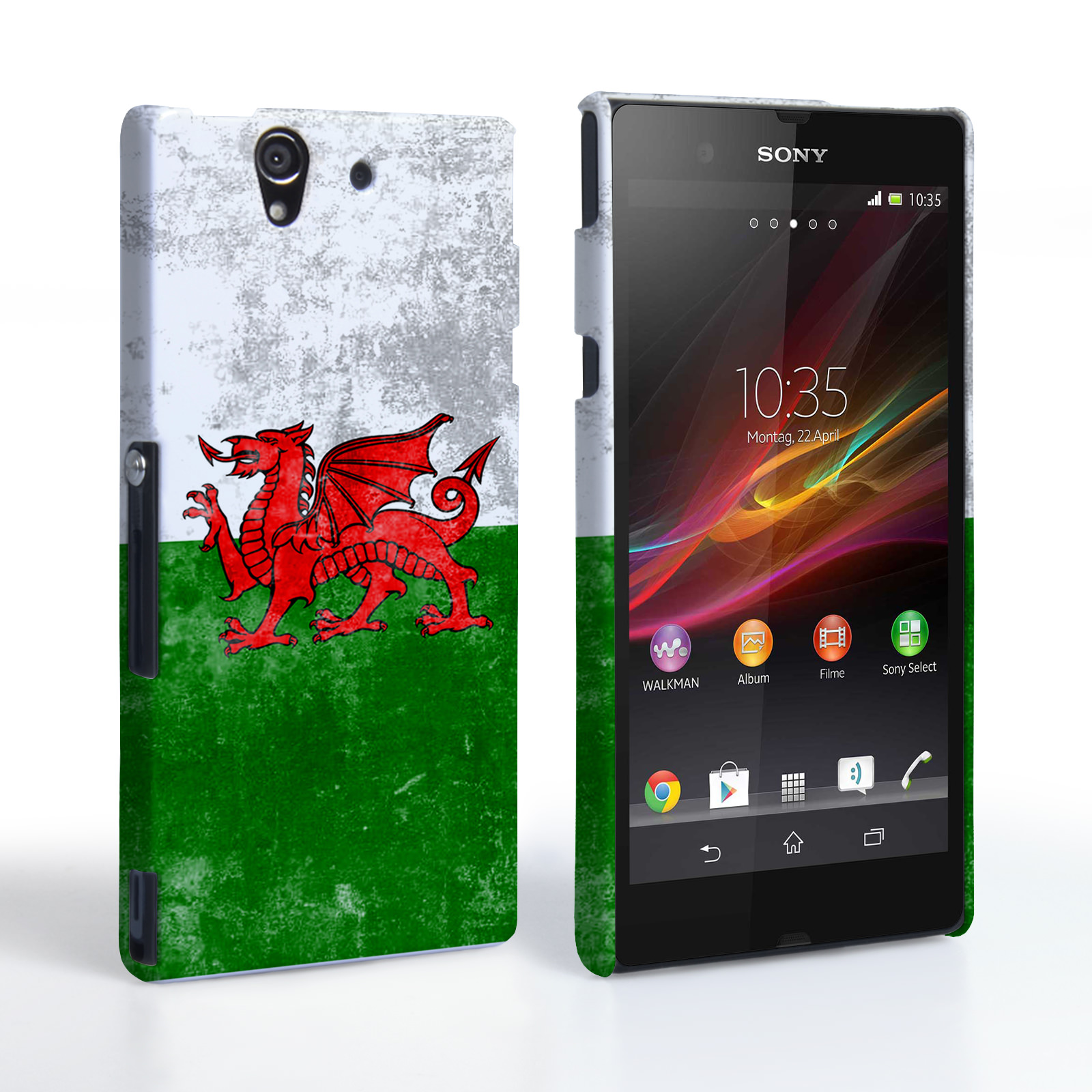 Caseflex Sony Xperia Z Retro Wales Flag Case
