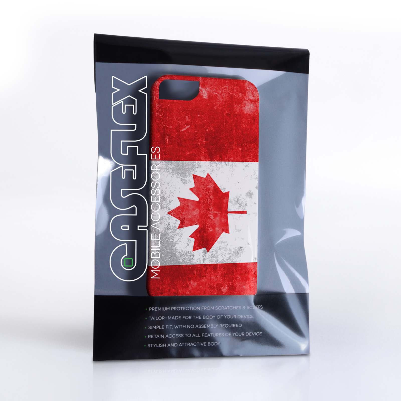 Caseflex iPhone 5/5s Retro Canada Flag Case