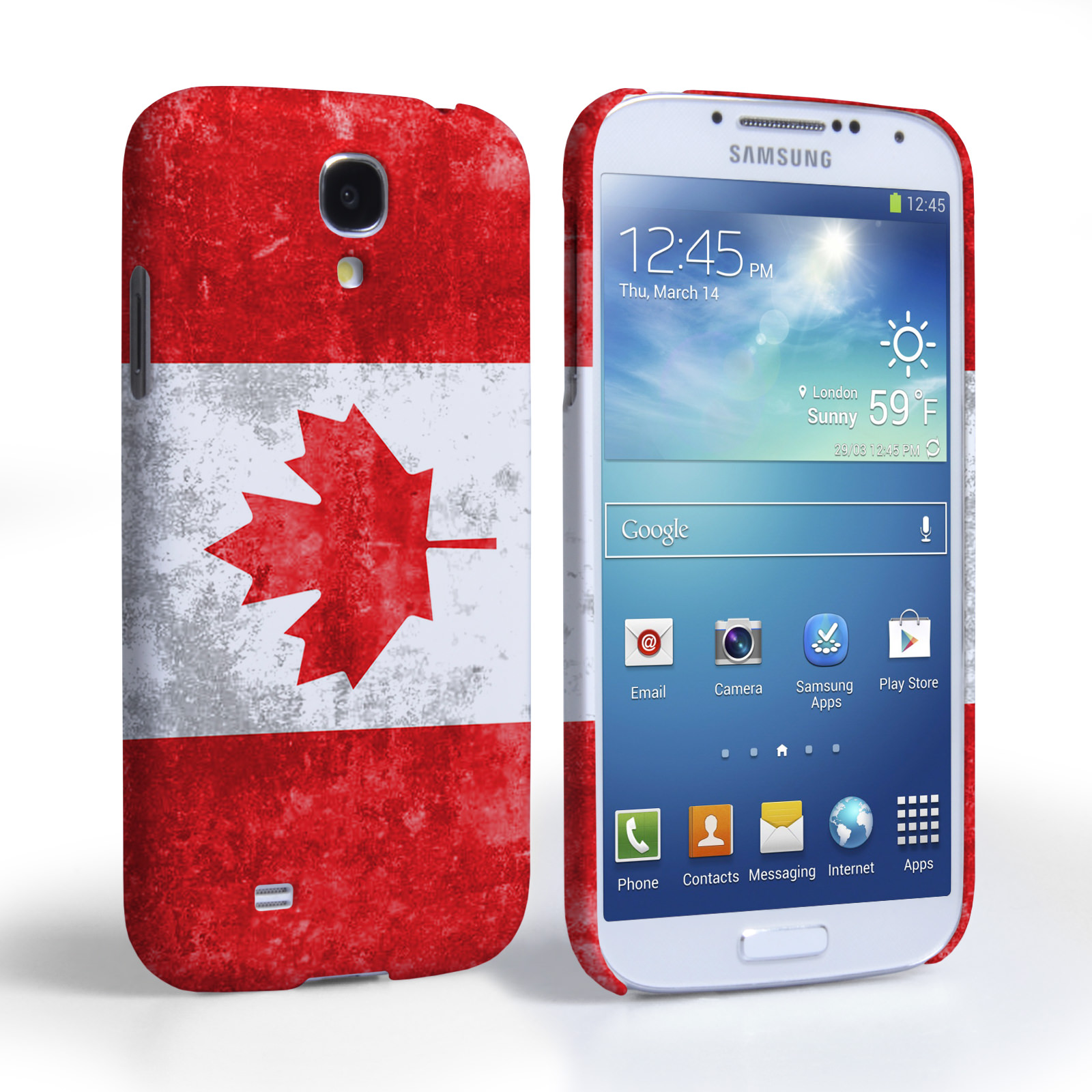 Caseflex Samsung Galaxy S4 Retro Canada Flag Case