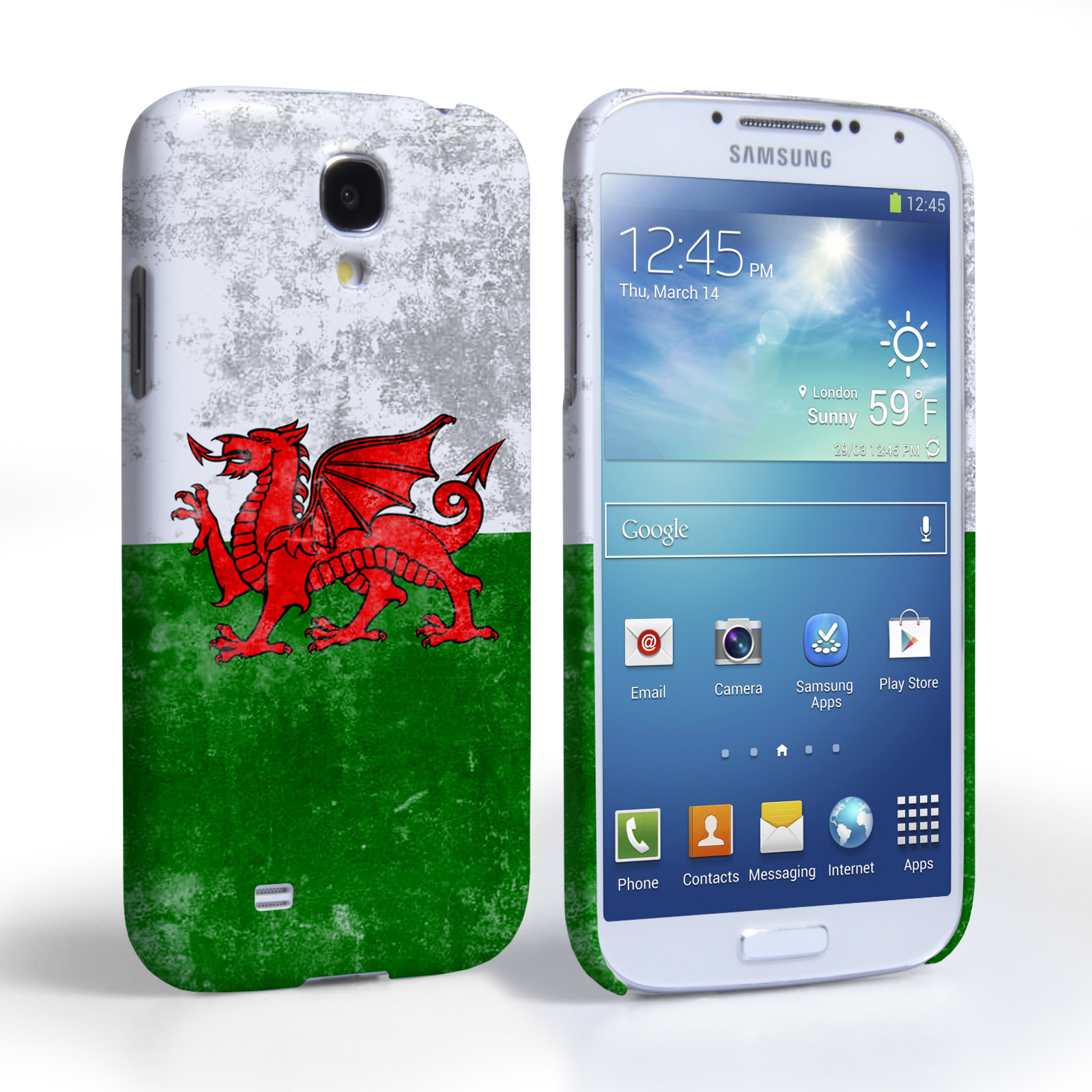 Caseflex Samsung Galaxy S4 Retro Wales Flag Case | Mobi1600 x 1600