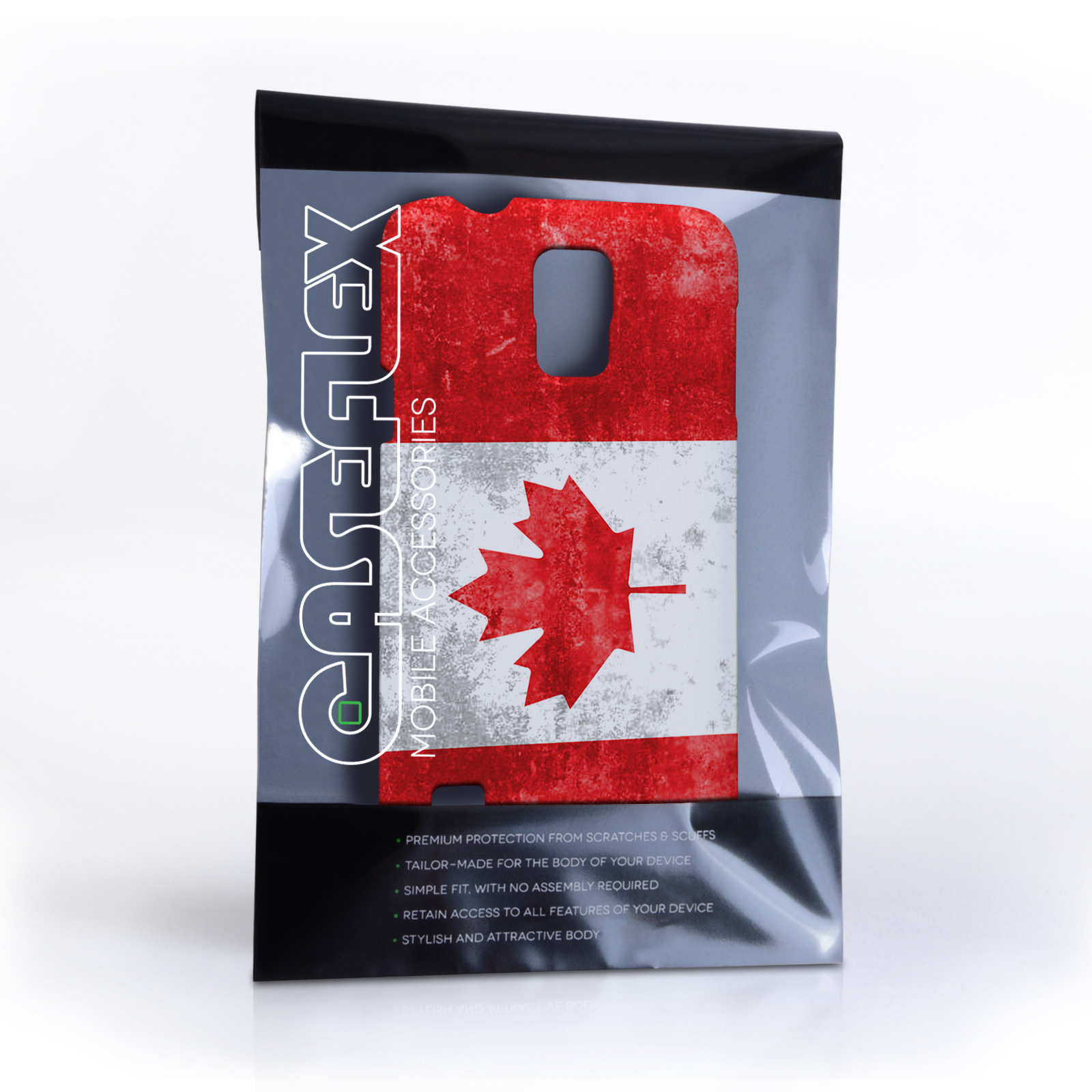Caseflex Samsung Galaxy S5 Retro Canada Flag Case