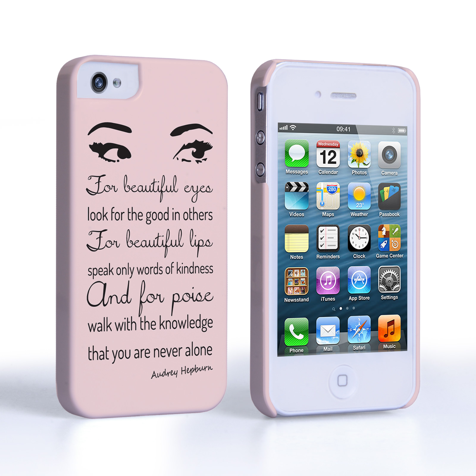 Caseflex iPhone 4/4s Audrey Hepburn ‘Eyes’ Quote Case