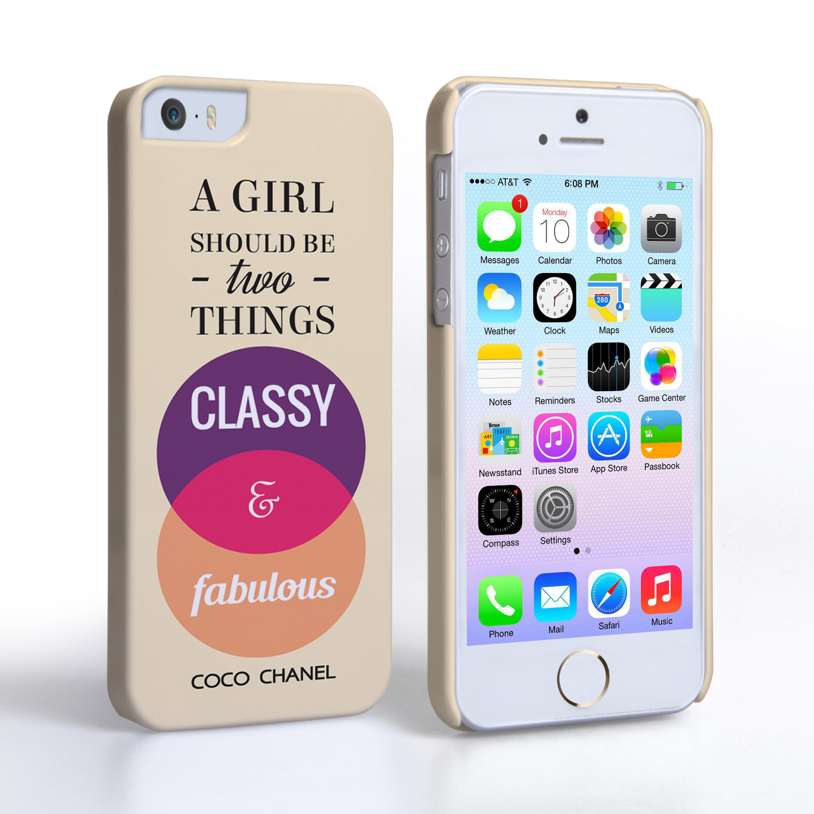 Caseflex iPhone 5/5s Chanel ‘Classy and Fabulous’ Quote Case