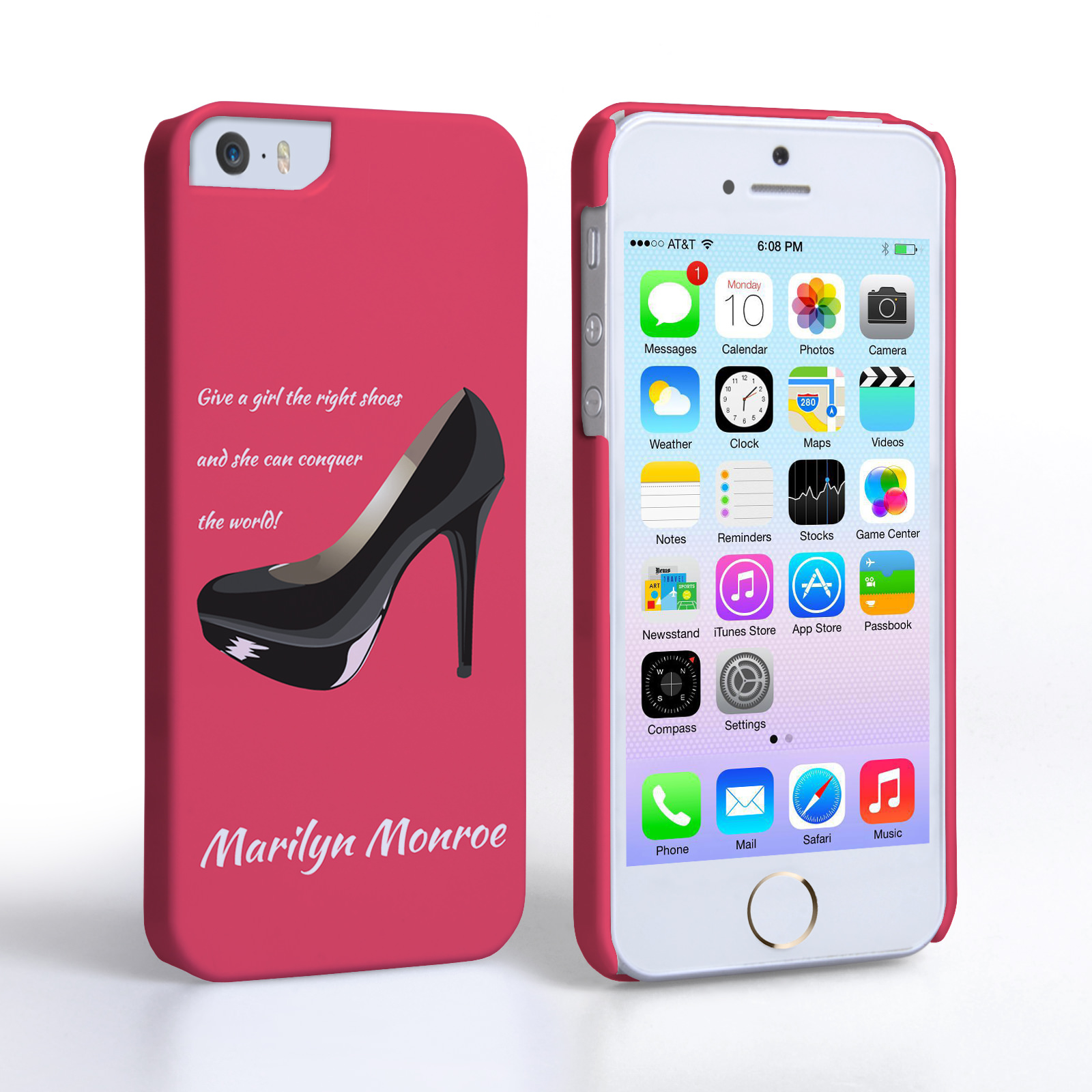 Caseflex iPhone 5/5s Marilyn Monroe ‘Shoe’ Quote Case