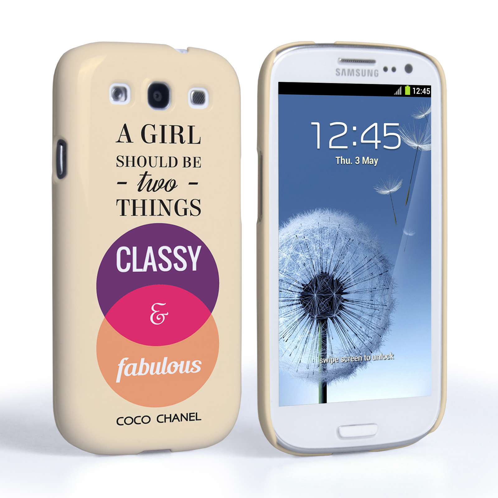 Caseflex Samsung Galaxy S3 Chanel ‘Classy and Fabulous’ Quote Case